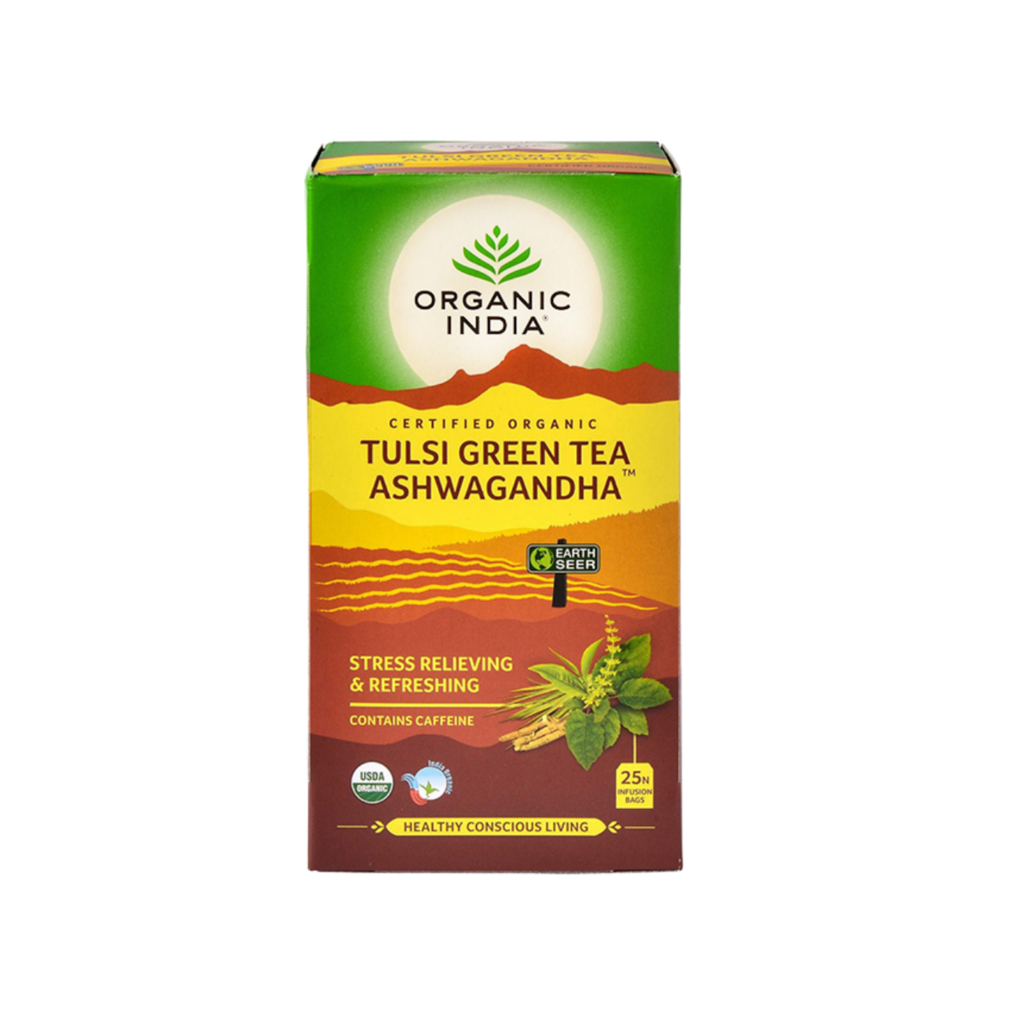 Tea Tulsi Green Ashwagandha 25 teabags/5