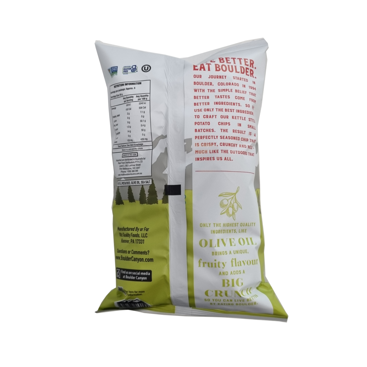 Potato Chips Olive Oil Sea Salt 142g/12