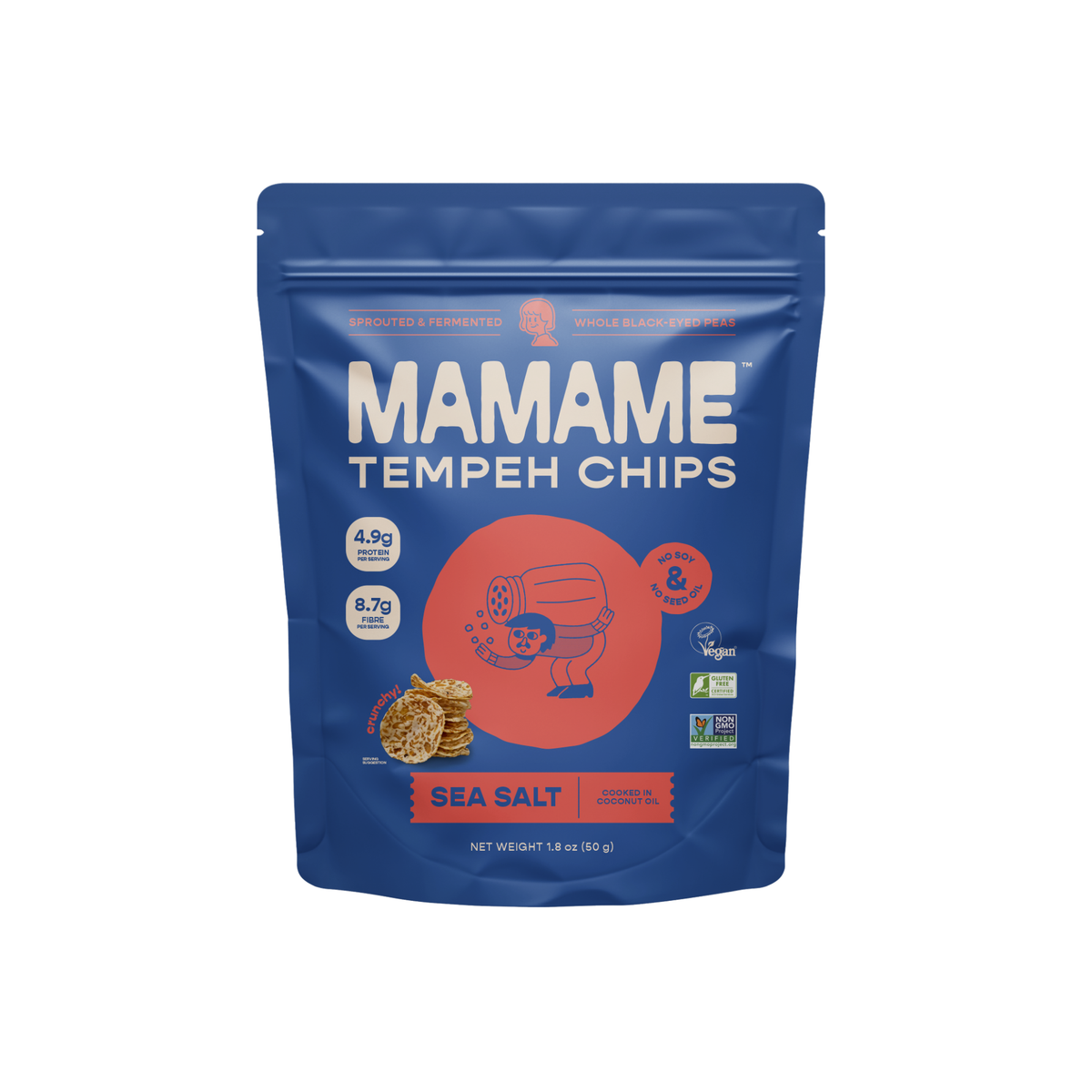 Tempeh Chips Sea Salt 50g /12