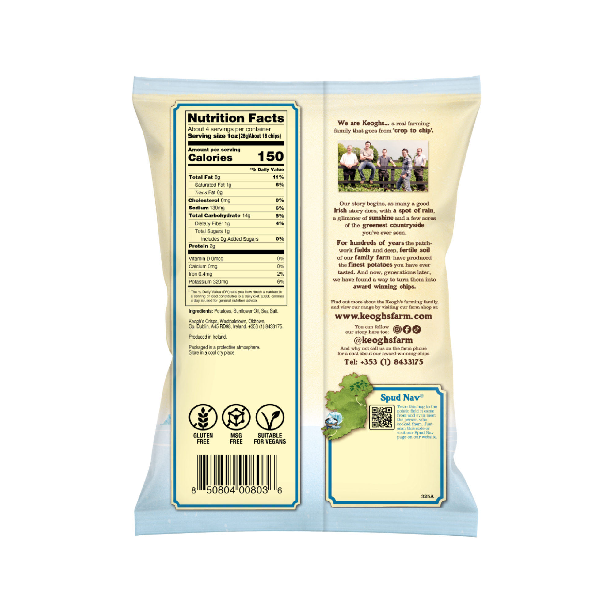 Potato Chips Lightly Salted 125g/12