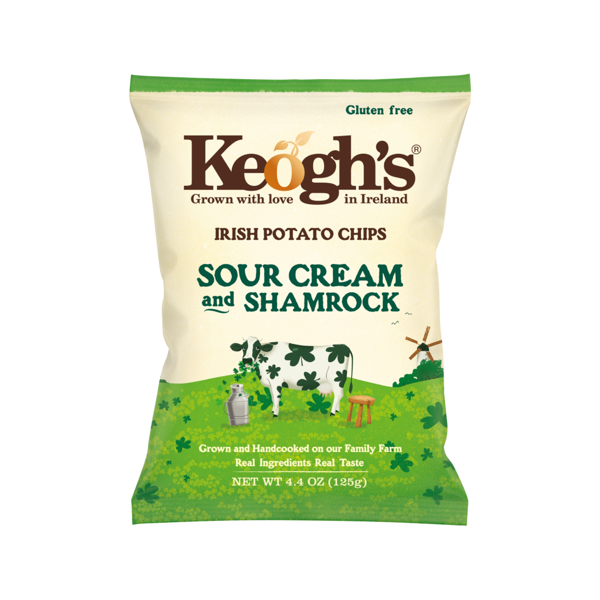 Potato Chips Shamrock & Sour Cream 125g/12