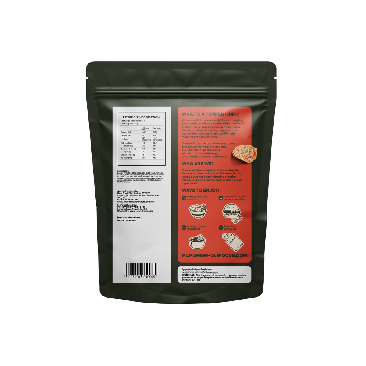 Tempeh Chips Original 50g /12