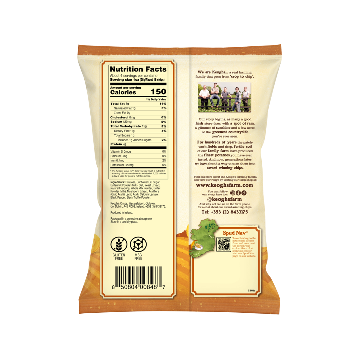 Potato Chips Truffle & Butter 125g/12
