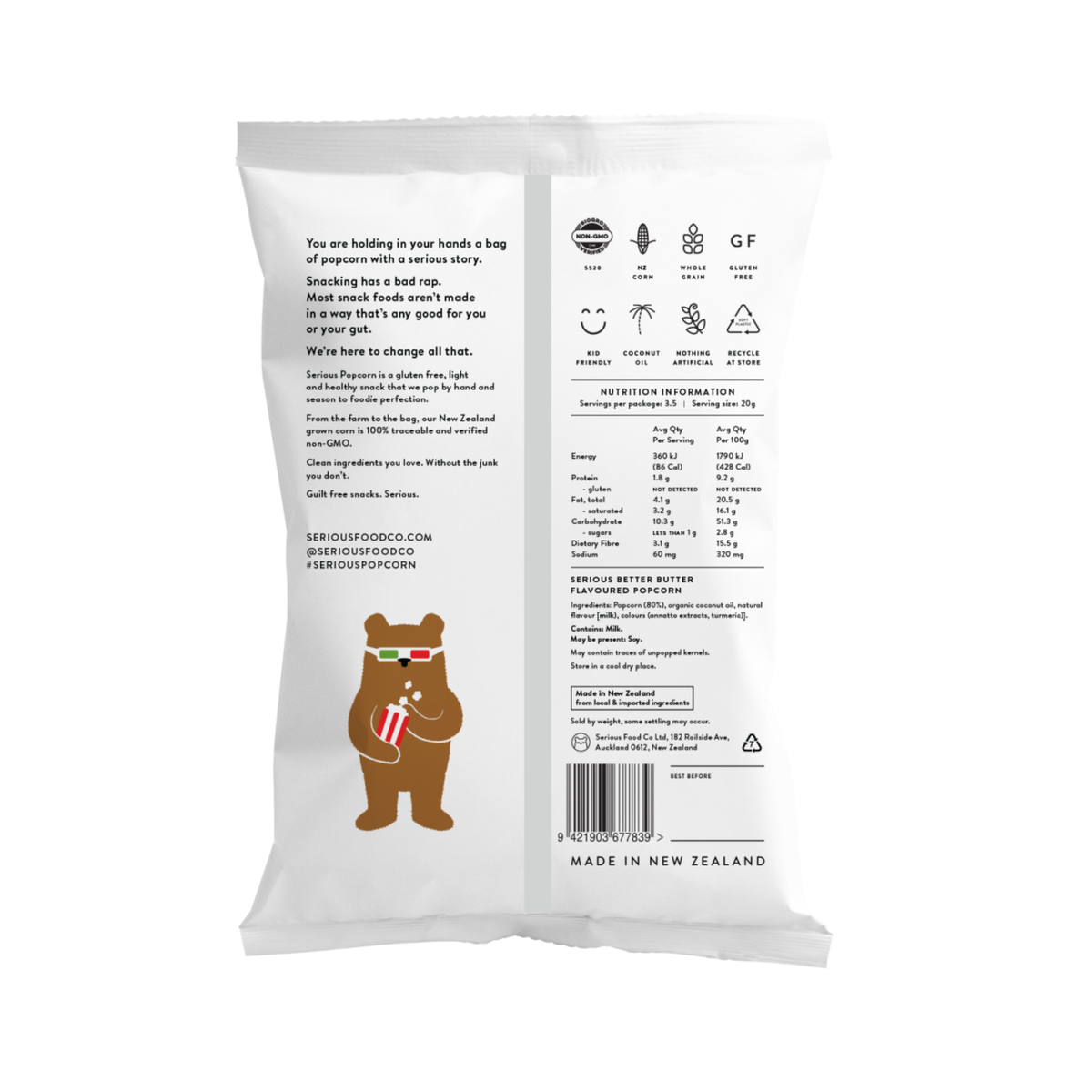 Popcorn Better Butter 70g/12