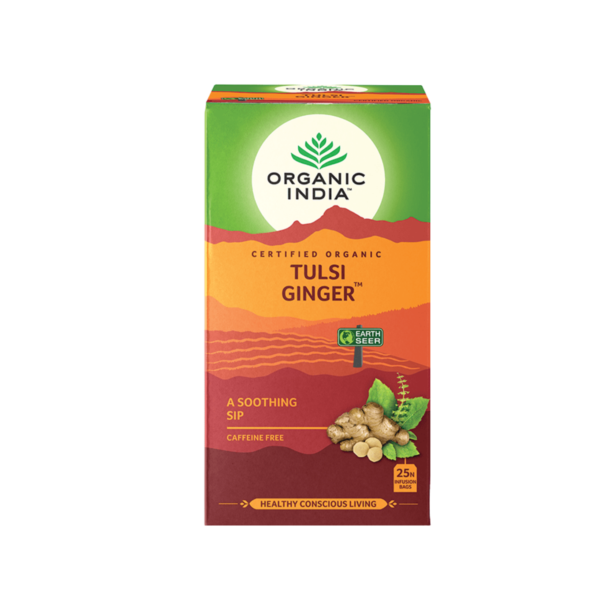 Tea Tulsi Ginger 25 teabags/5