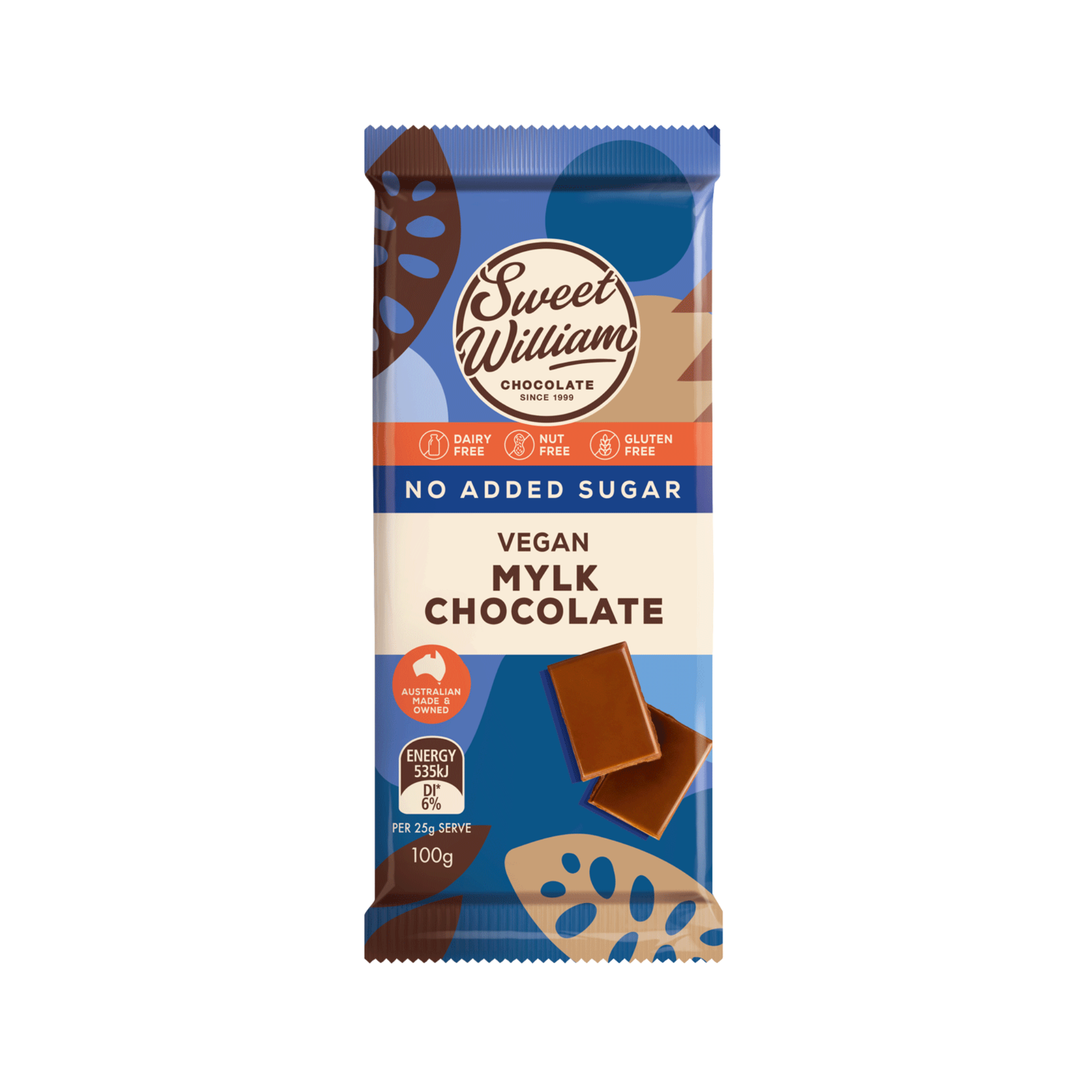 Chocolate Bar No Added Sugar Mylk Chocolate 100g/12