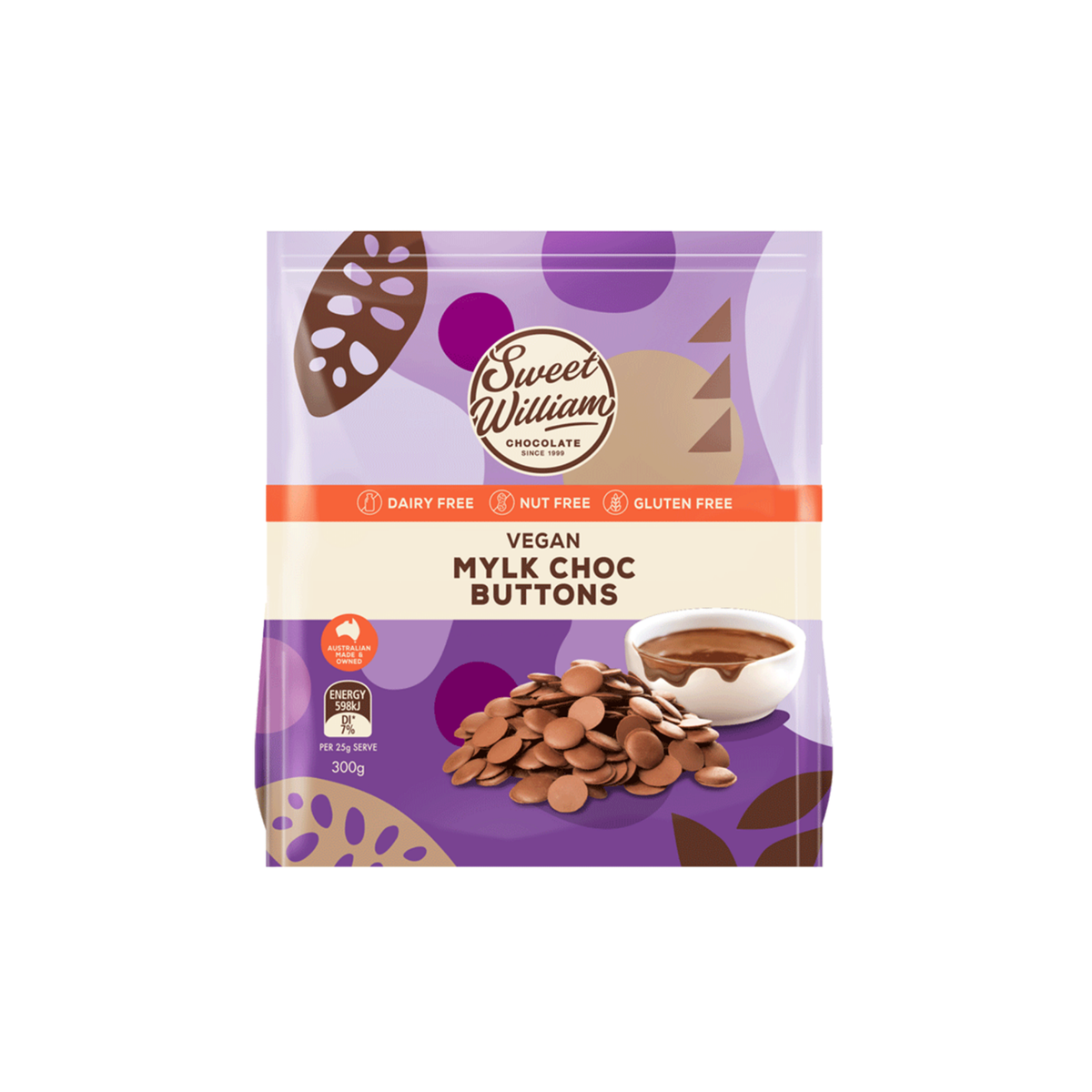 Baking Buttons Mylk 300g/5