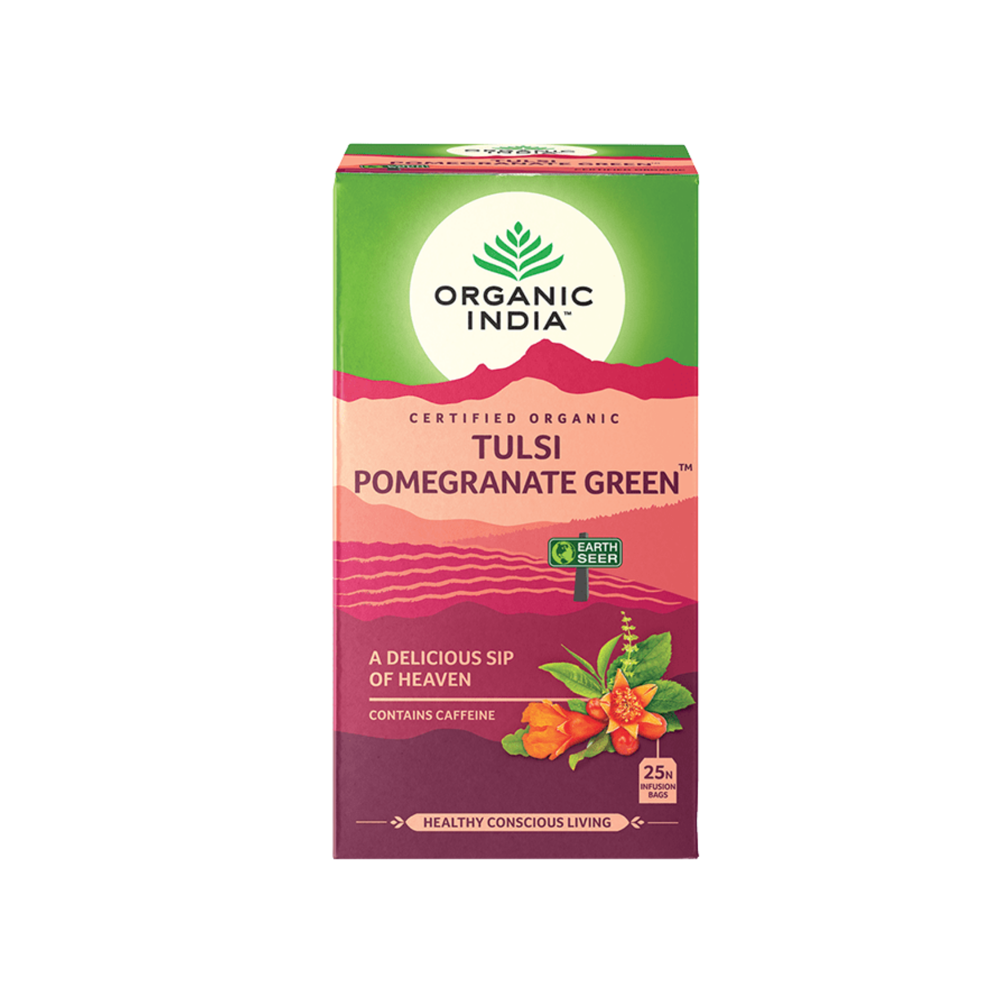 Tea Tulsi Pomegranate Green 25 teabags/5