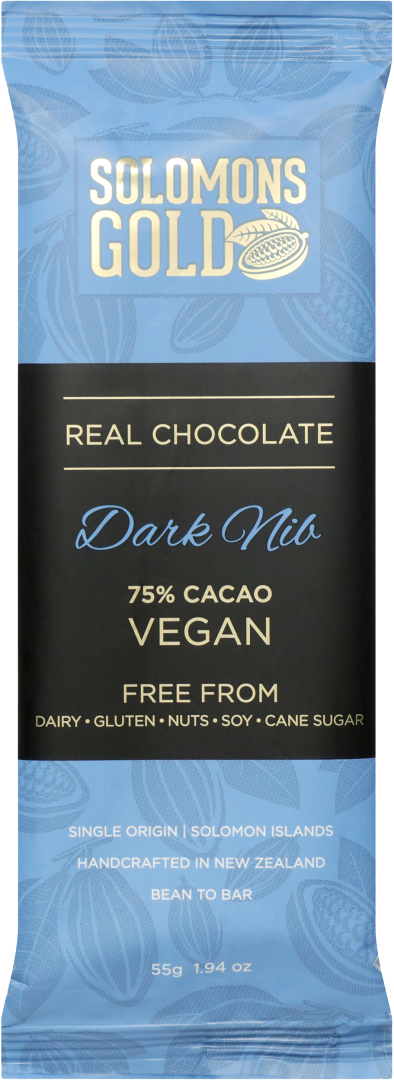 Classic Dark Chocolate Nib Bar 75% 55g /12 image 0