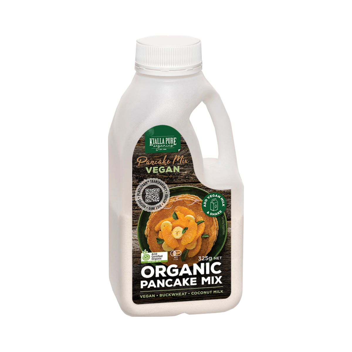 Mix Pancake Organic Vegan Vanilla 325g/6
