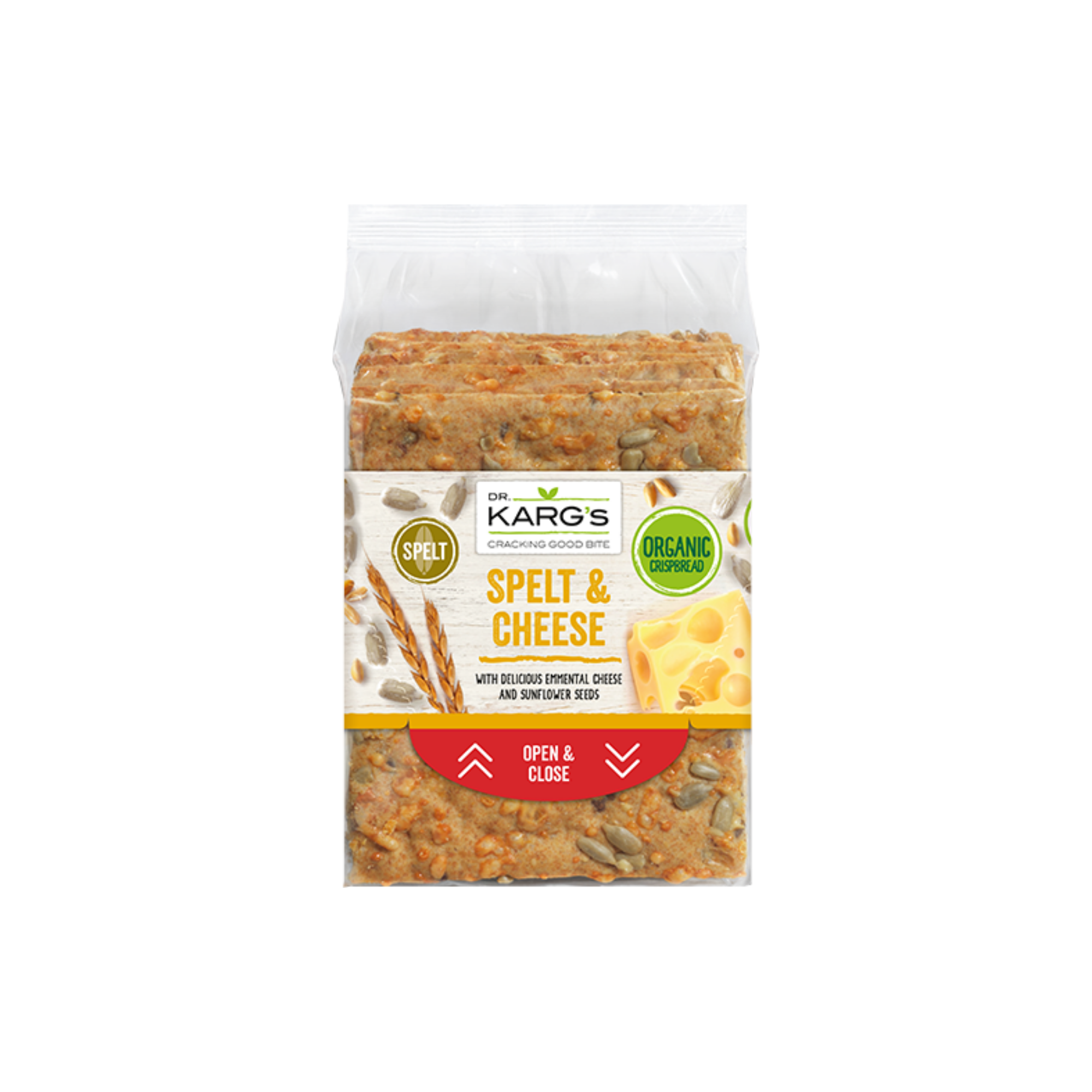 Crispbread Spelt & Cheese 200g/12