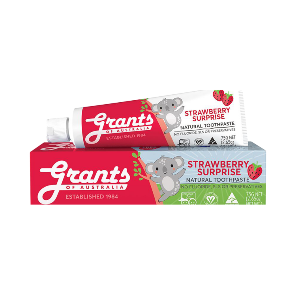Toothpaste Kids Strawberry 75g/12