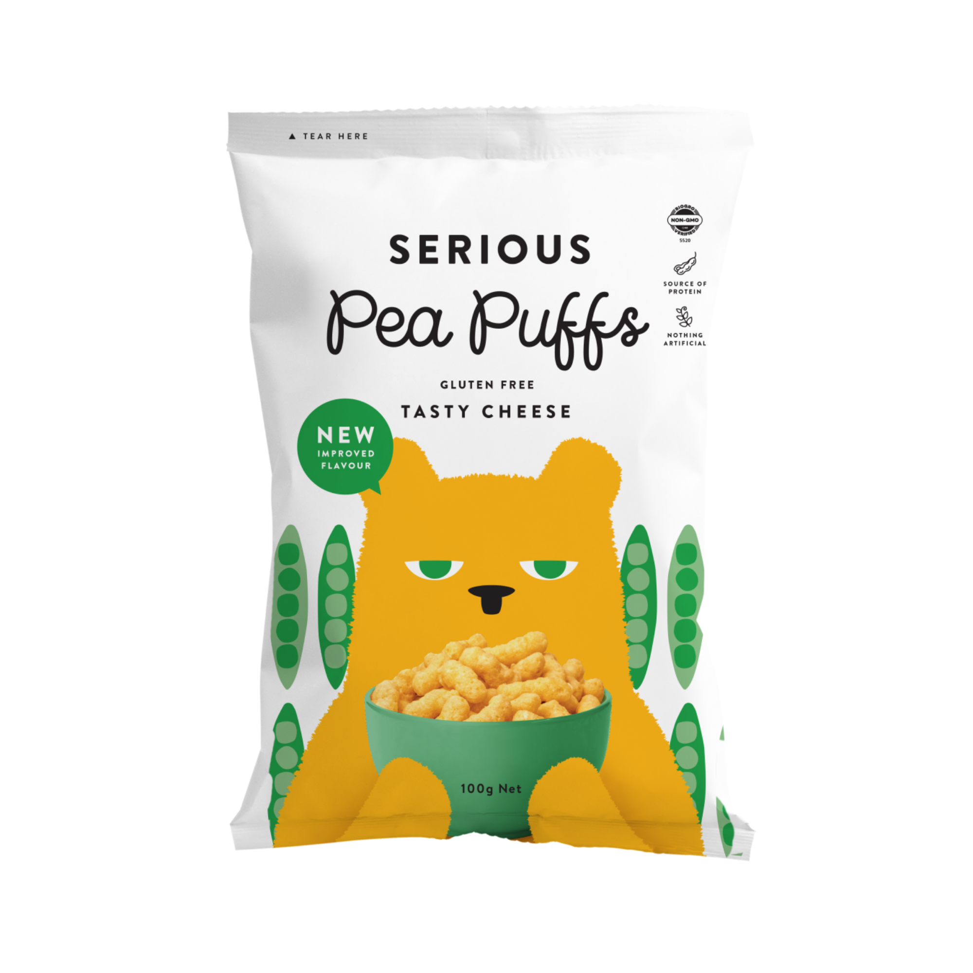Pea Puffs Real Cheese 100g/12
