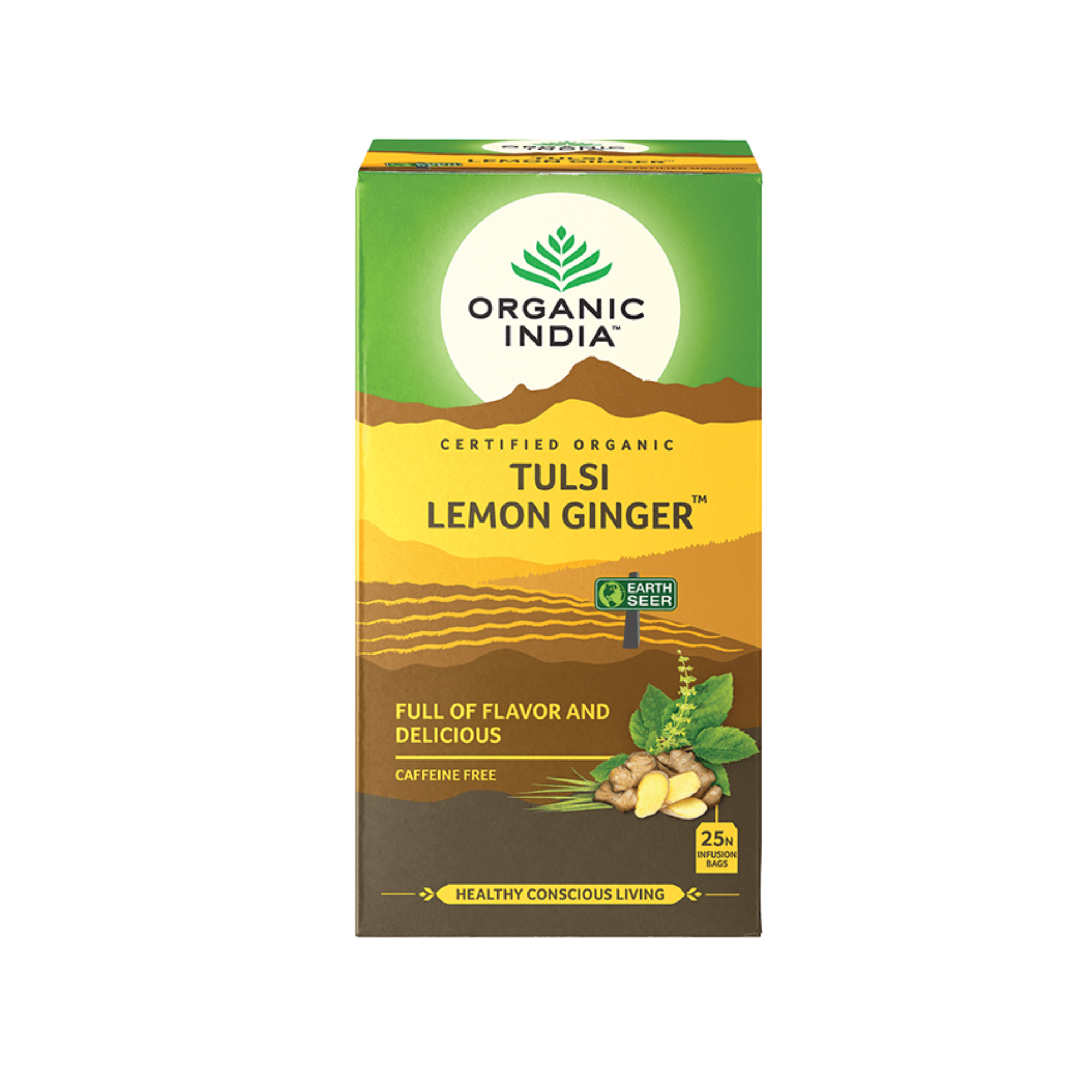 Tea Tulsi Lemon Ginger 25 teabags/5