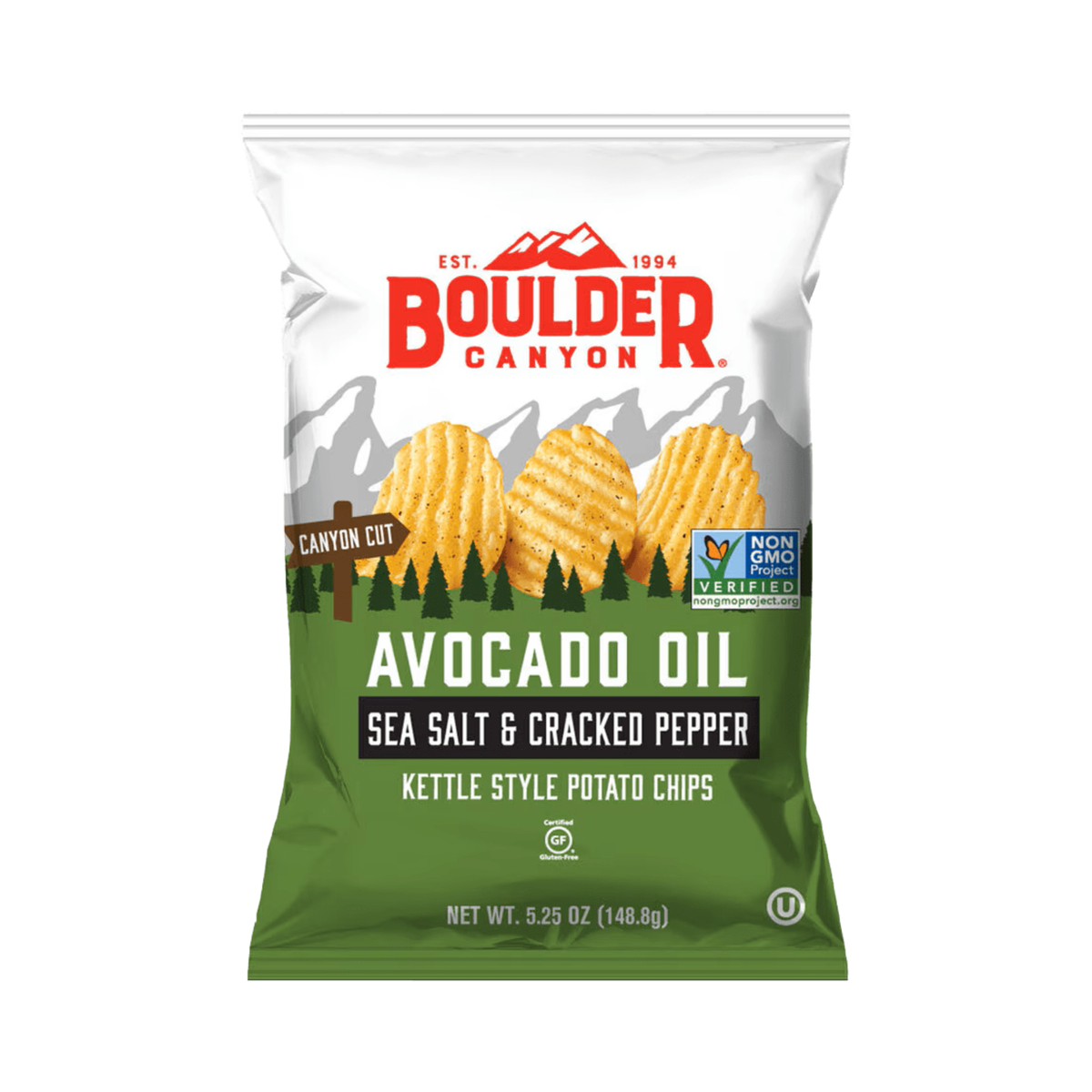 Potato Chips Avocado Oil Salt & Cracked Pepper 149g/12