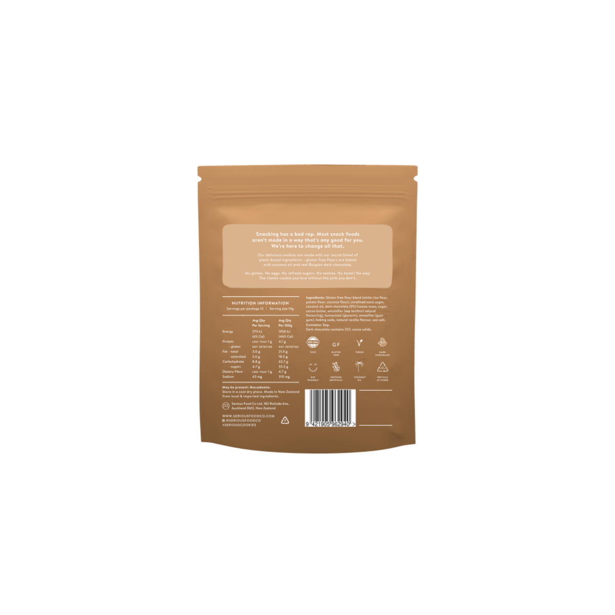 Cookies Chewy Choc Chip 170g/8