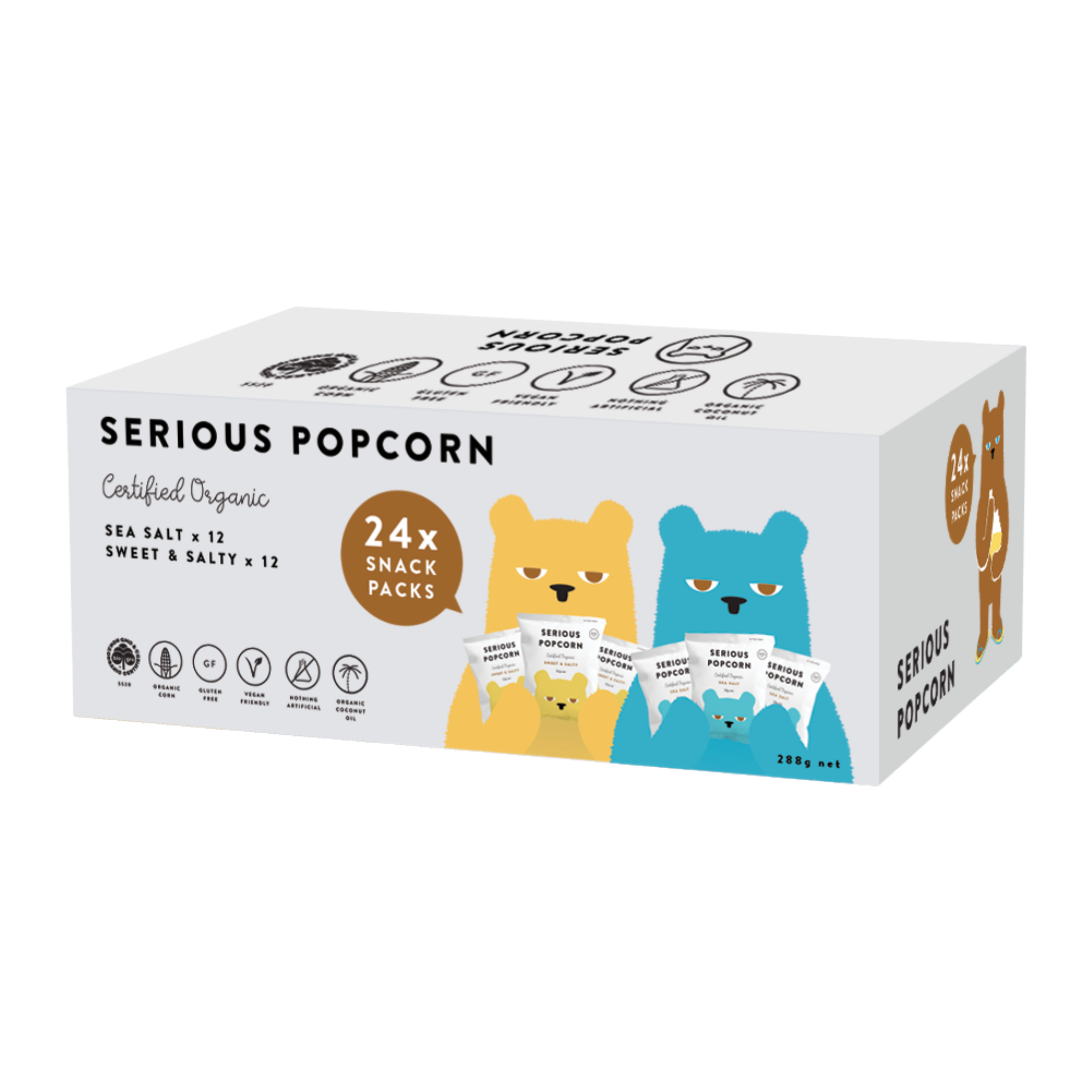 Snackpack Box Popcorn 288g/1
