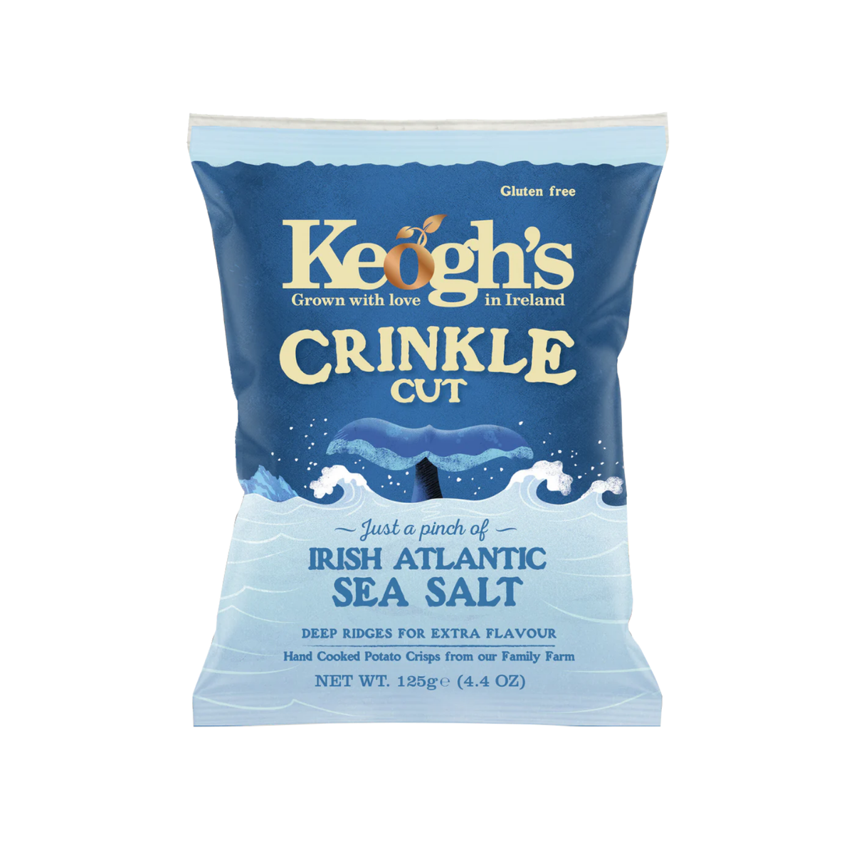 Potato Chips Crinkle Cut Atlantic Sea Salt 125g/12