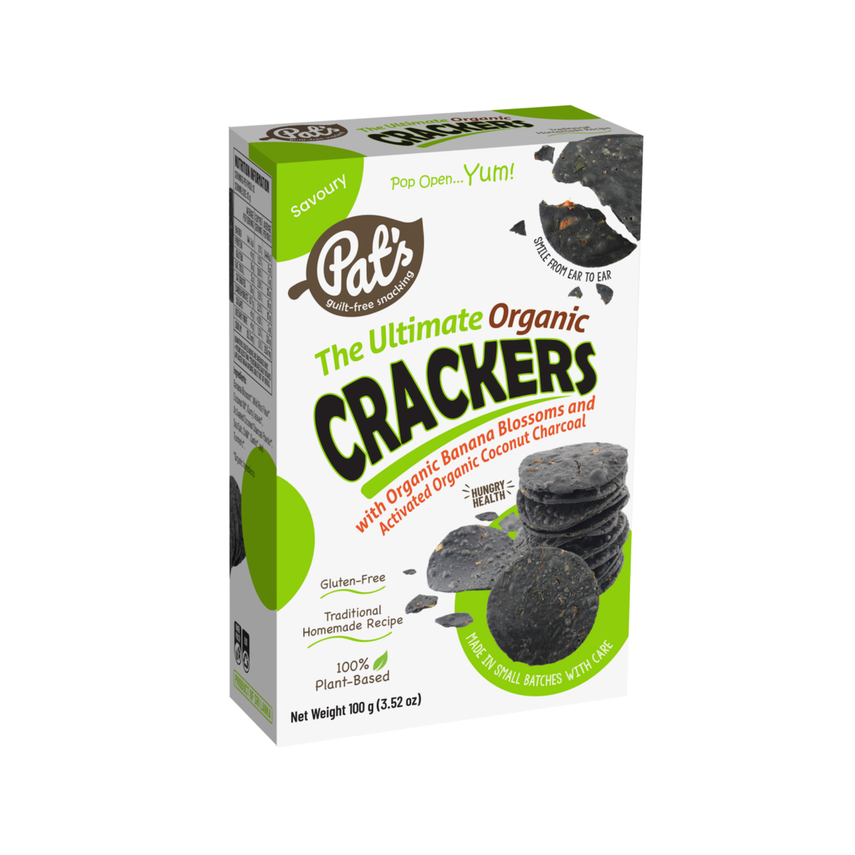 Crackers Ultimate Charcoal 100g/12