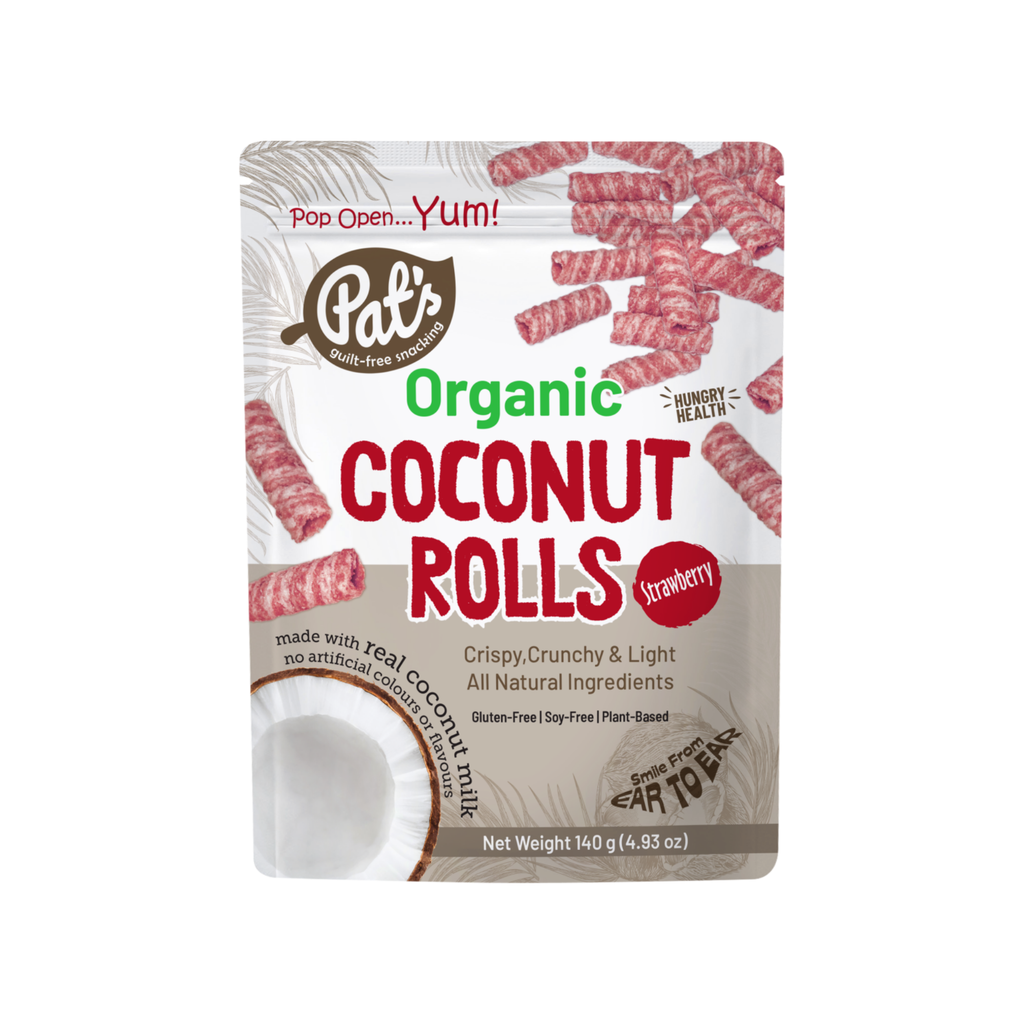 Coconut Rolls Strawberry 140g/12