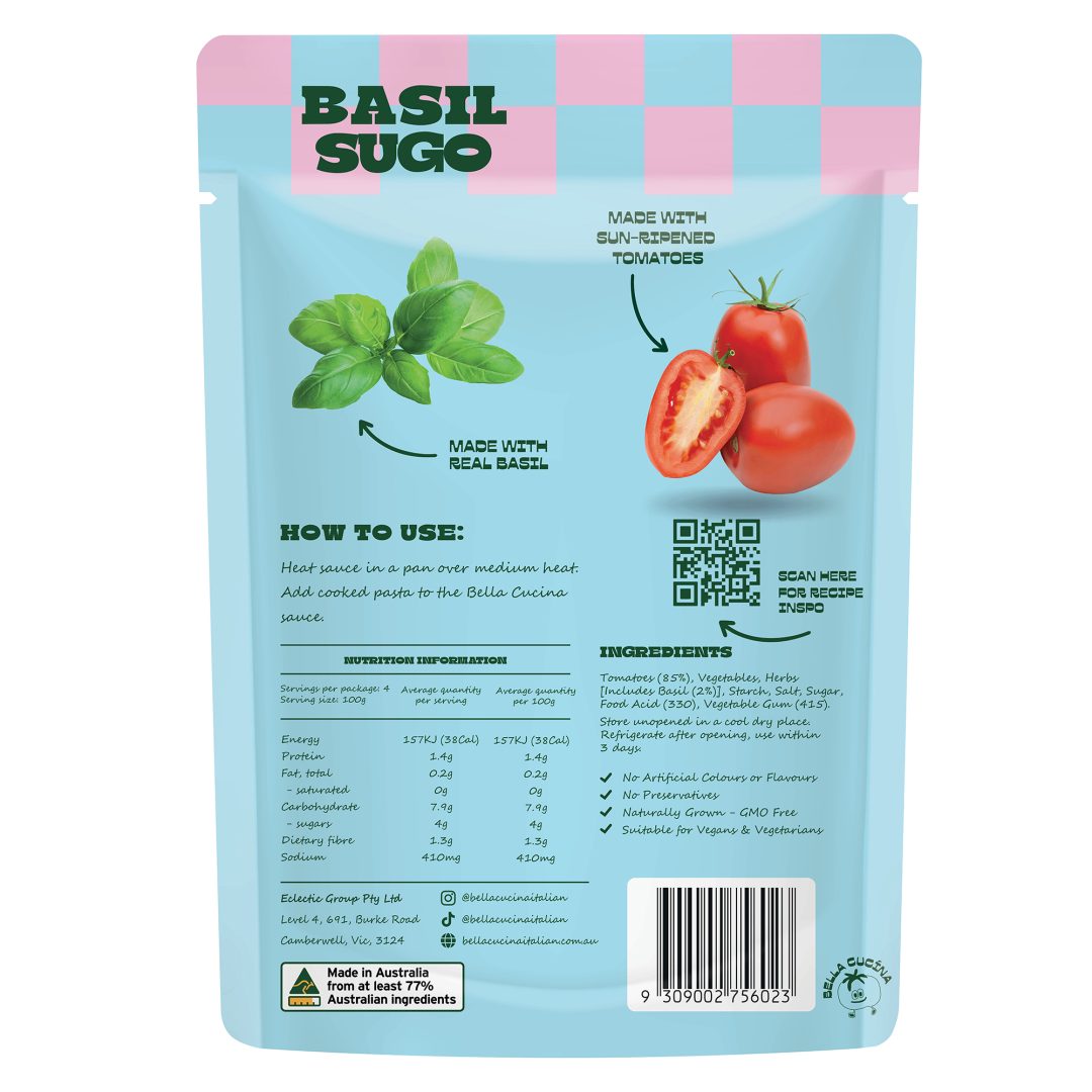 Pasta Sauce Basil Sugo 400g/6 image 1