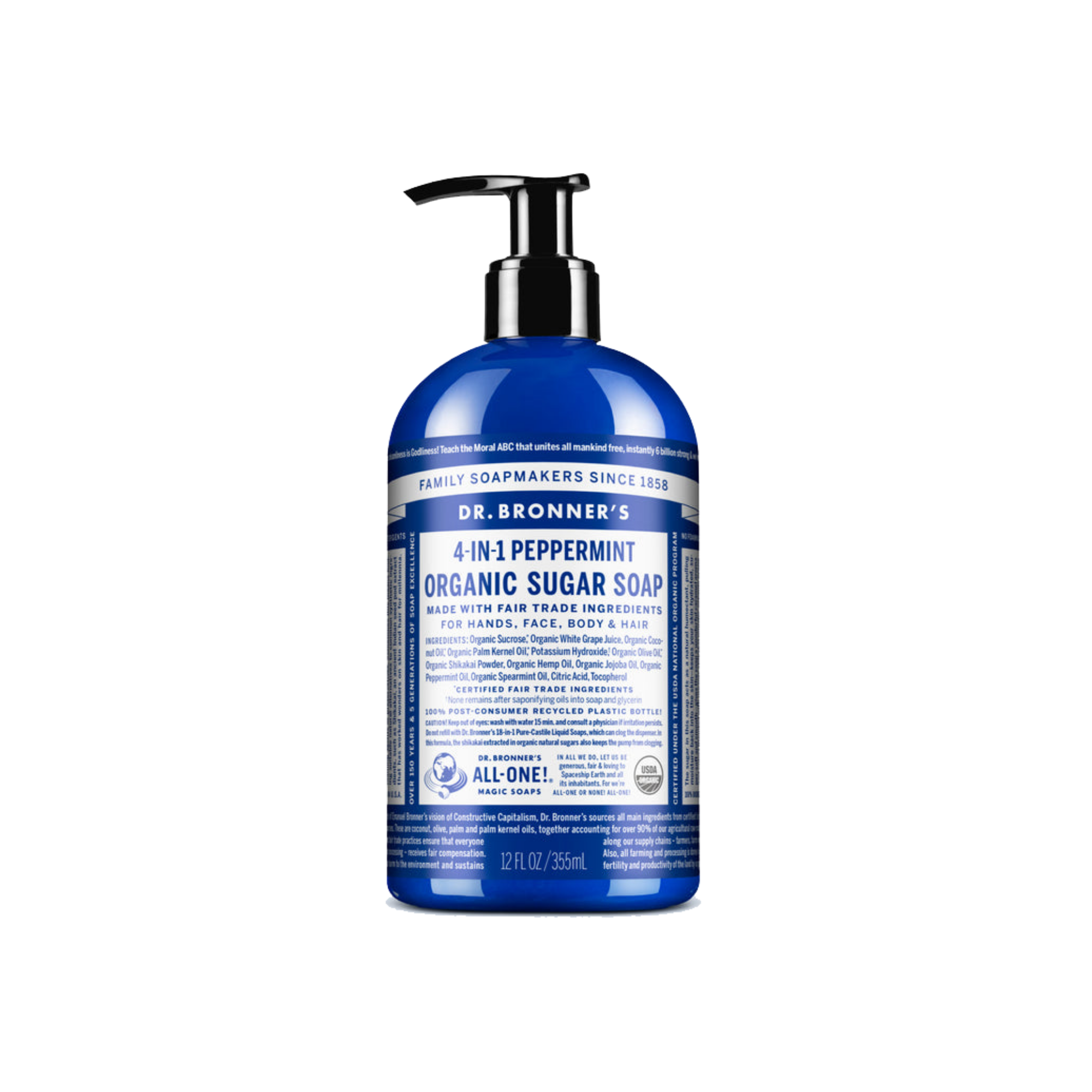 Pump Soap Peppermint 355ml/12