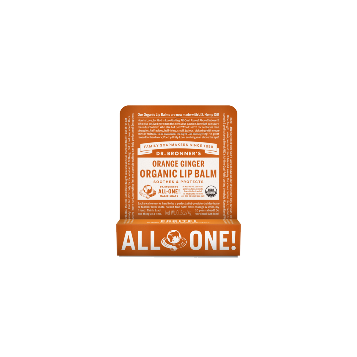Lip Balm Orange Ginger 4g/12