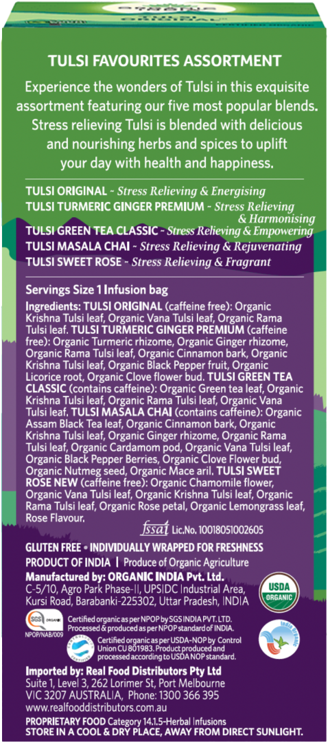 Tulsi Favourites Assortment 25xTeabags 44g /5 image 1