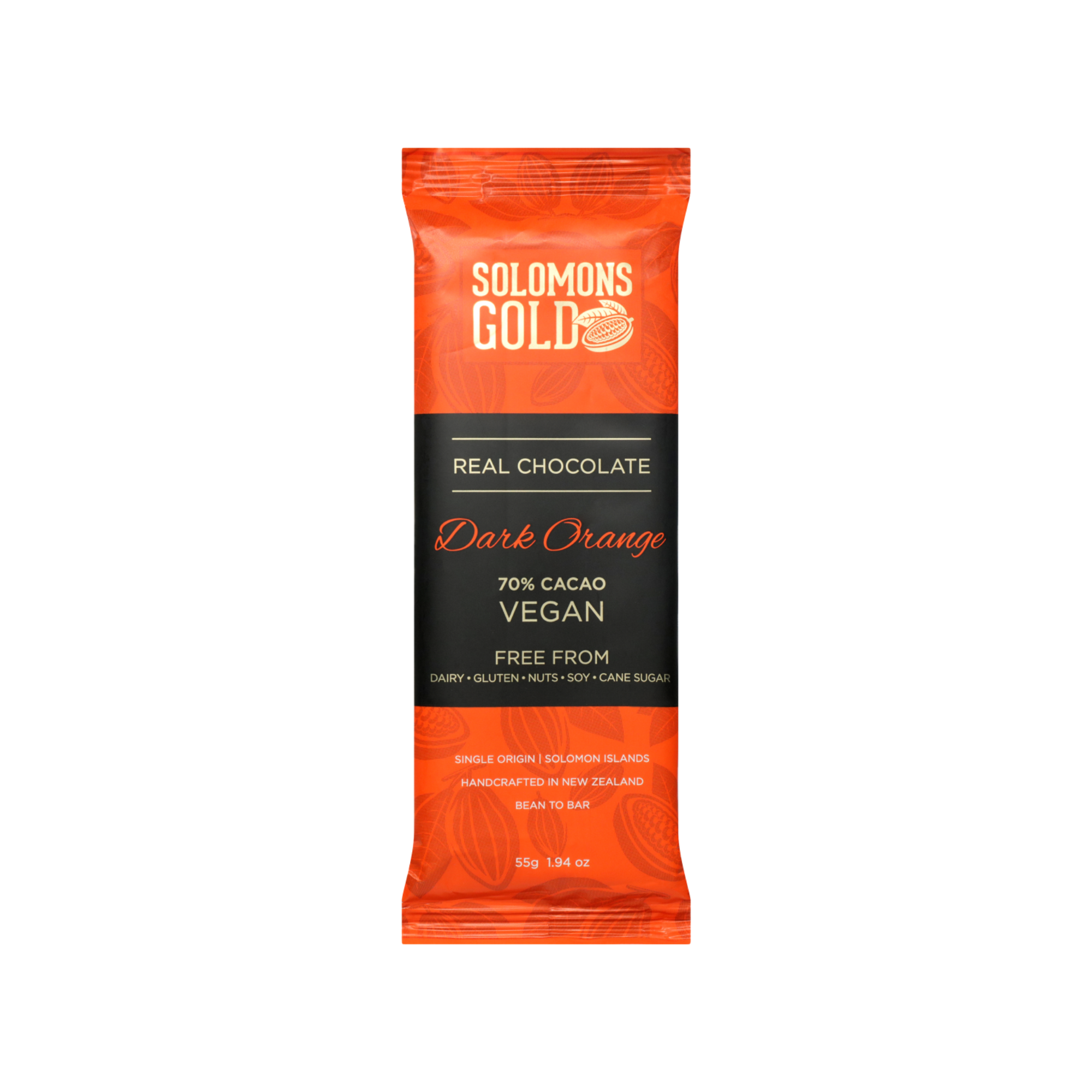 Chocolate Bar Classic Dark Orange 70% 55g/12