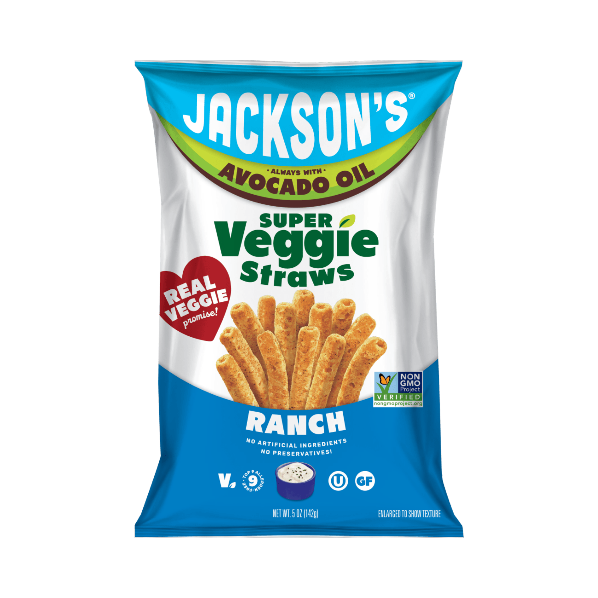 Veggie Straws Avo Oil Ranch 142g/12