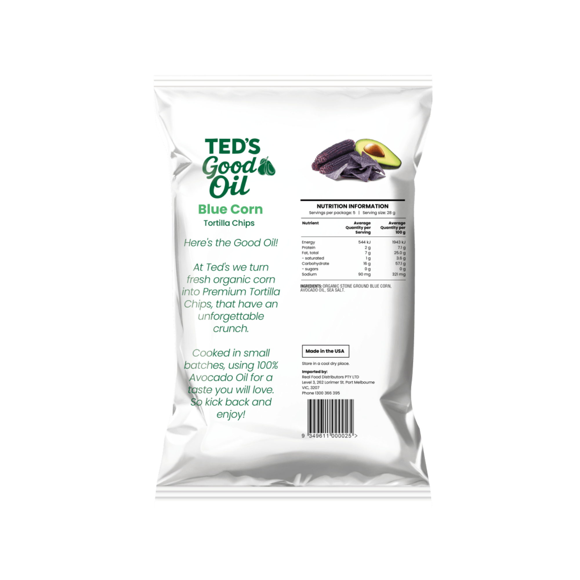 Tortilla Chips Blue Corn 142g /12