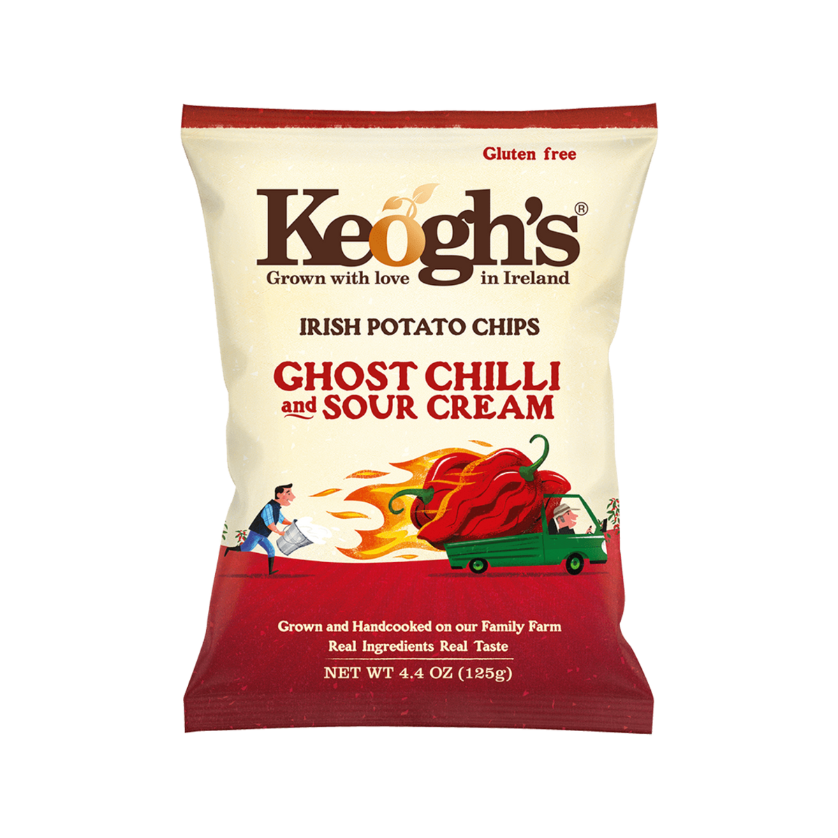 Potato Chips Ghost Chilli & Sour Cream 125g/12