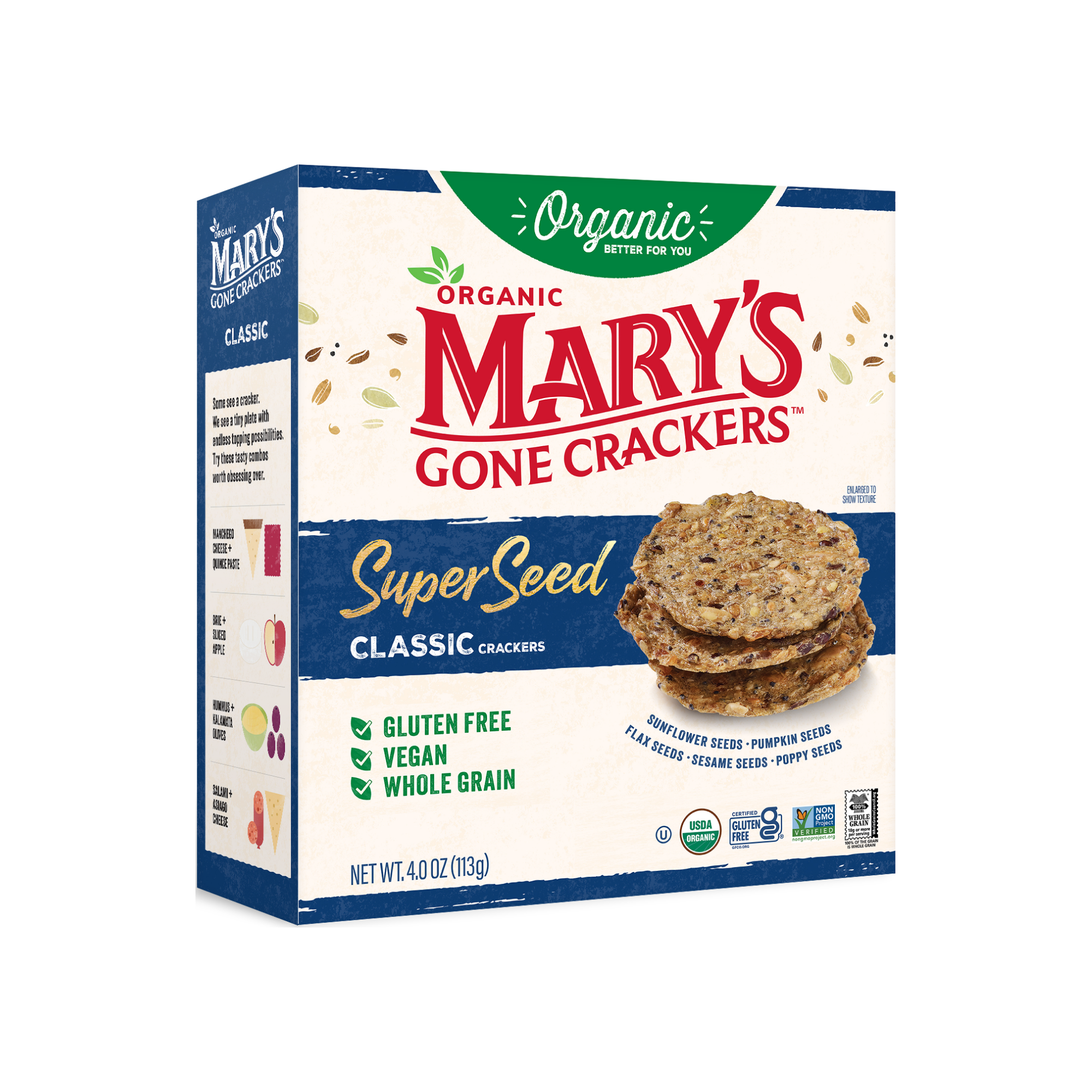 NEW Crackers Super Seed Classic 113g/6
