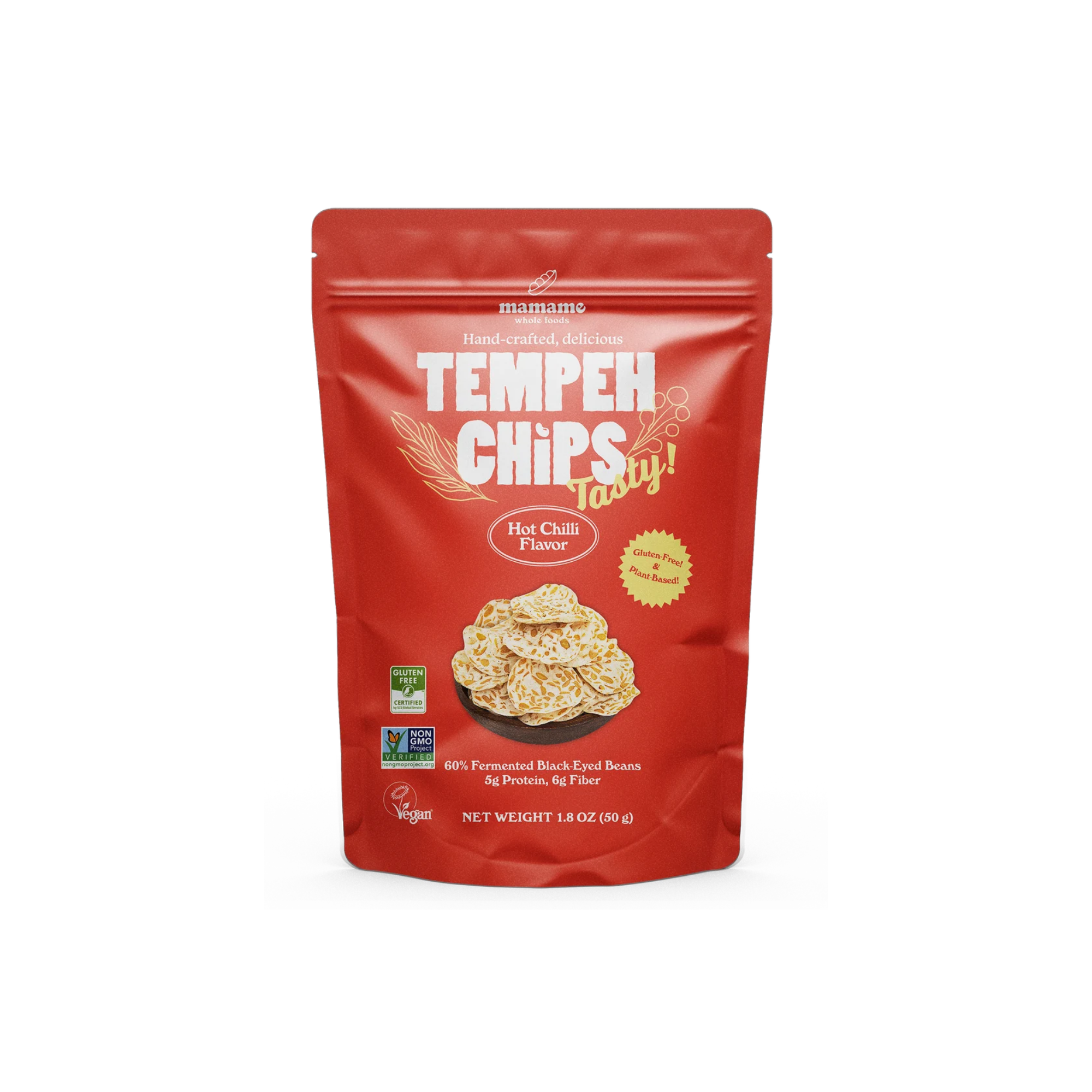 Tempeh Chips Hot Chilli 50g /12