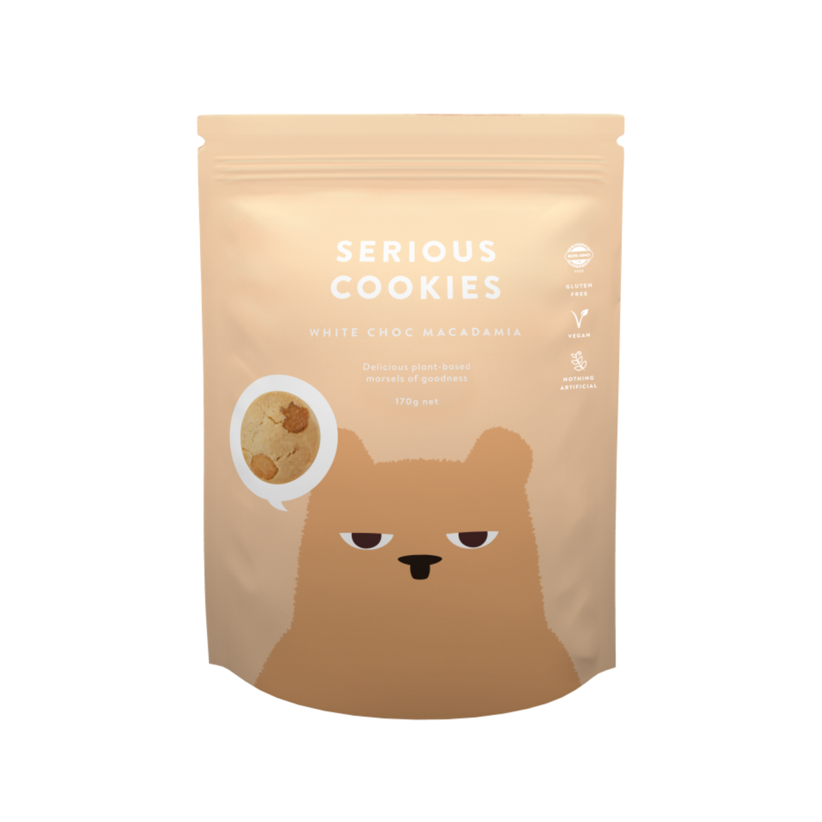 Cookies White Choc Macadamia 170g/8