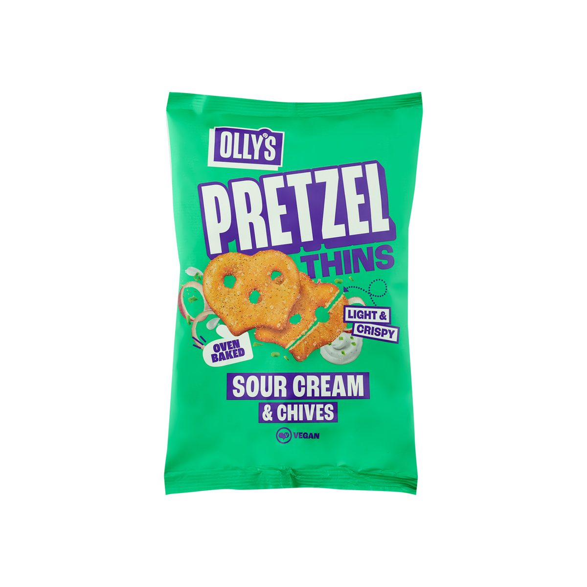 Pretzel Thins Sour Cream & Onion 140g/7