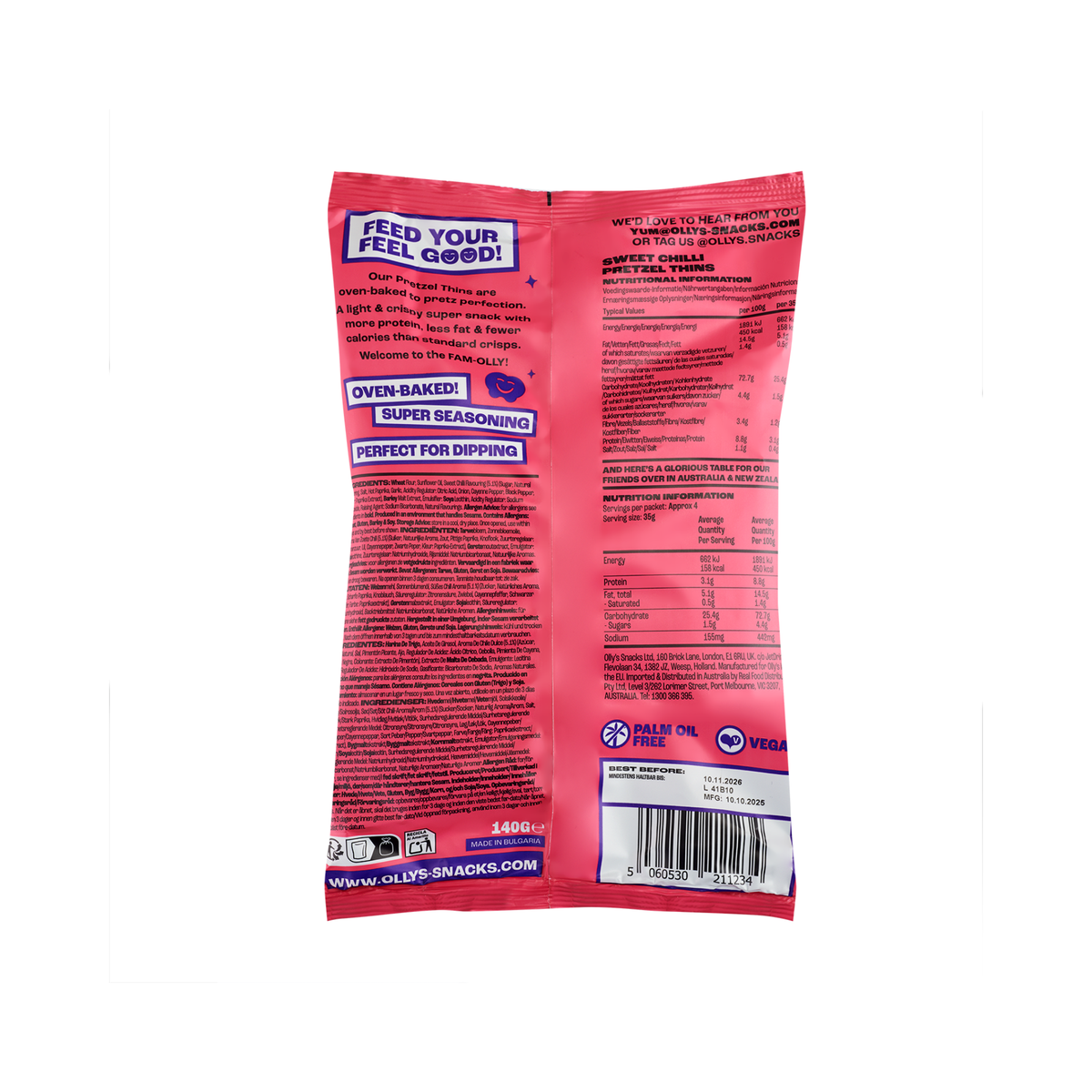Pretzel Thins Sweet Chilli 140g/7