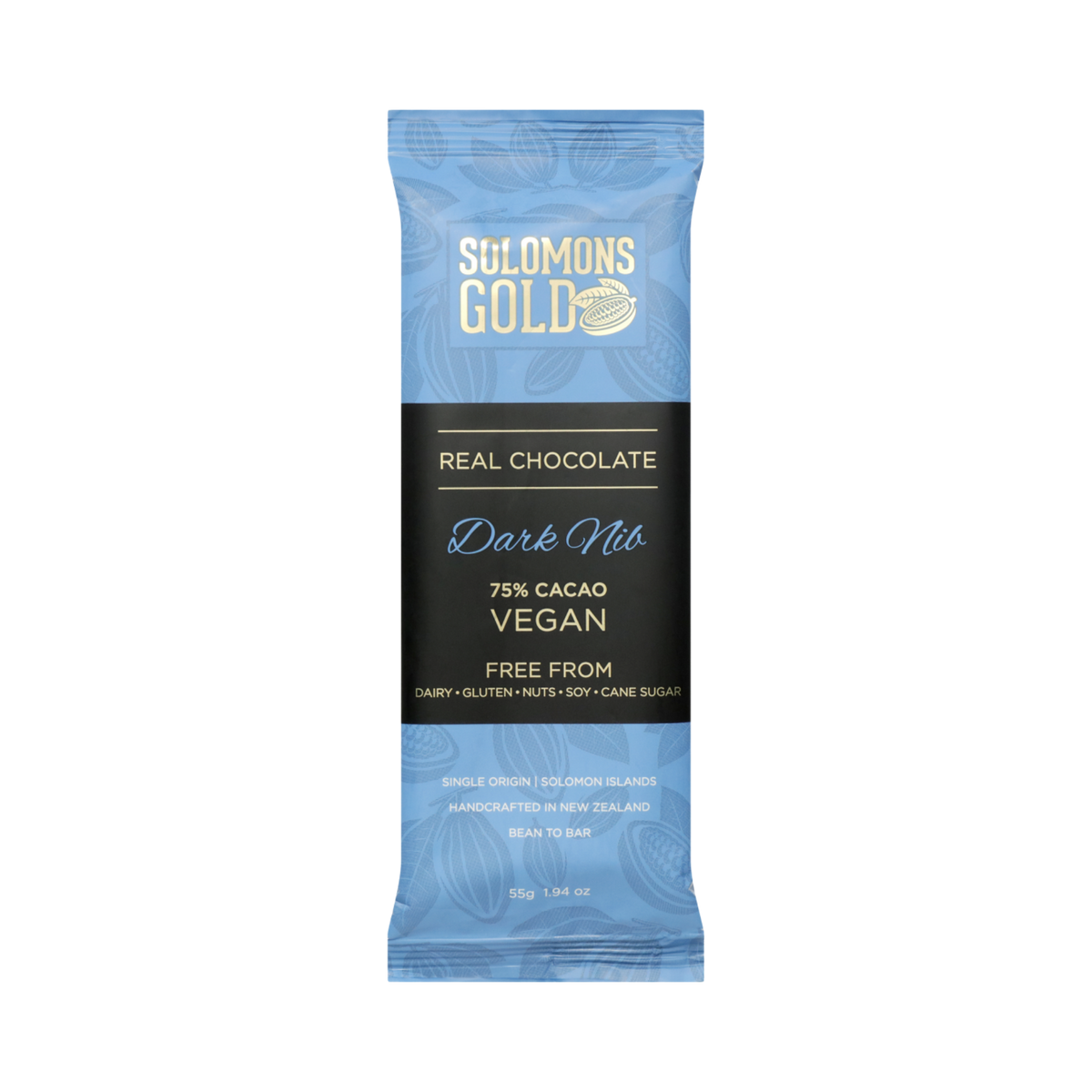 Chocolate Bar Classic Dark Nib 75% 55g/12