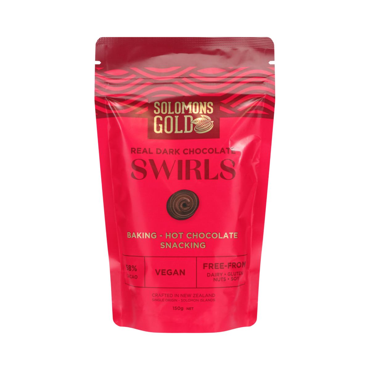 Baking Swirls Dark Chocolate 58% 150g/8