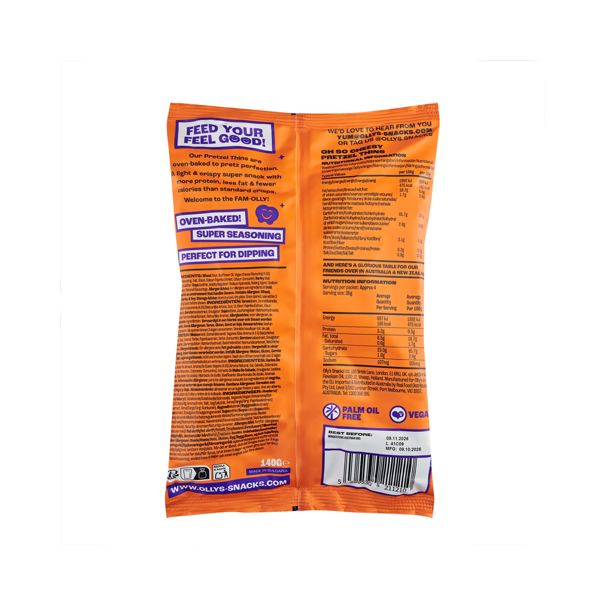 Pretzel Thins Cheesy 140g/7