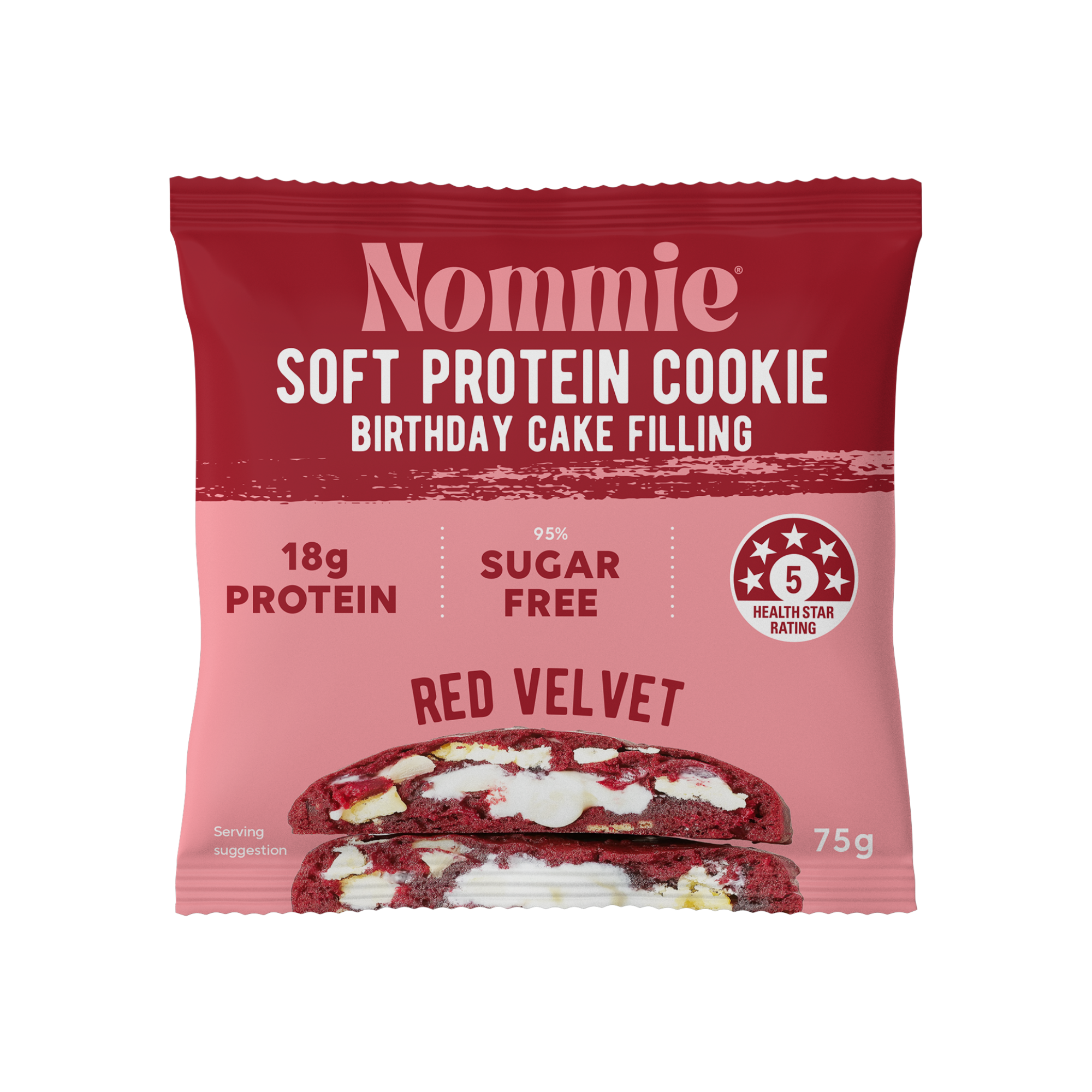 Protein Cookie Red Velvet 75g/10