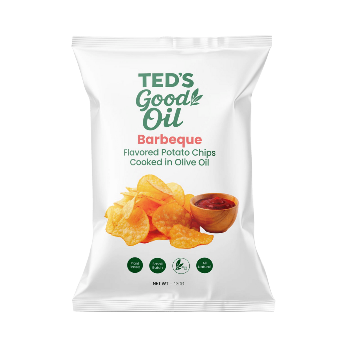 Potato Chips Olive Oil BBQ 130g/10