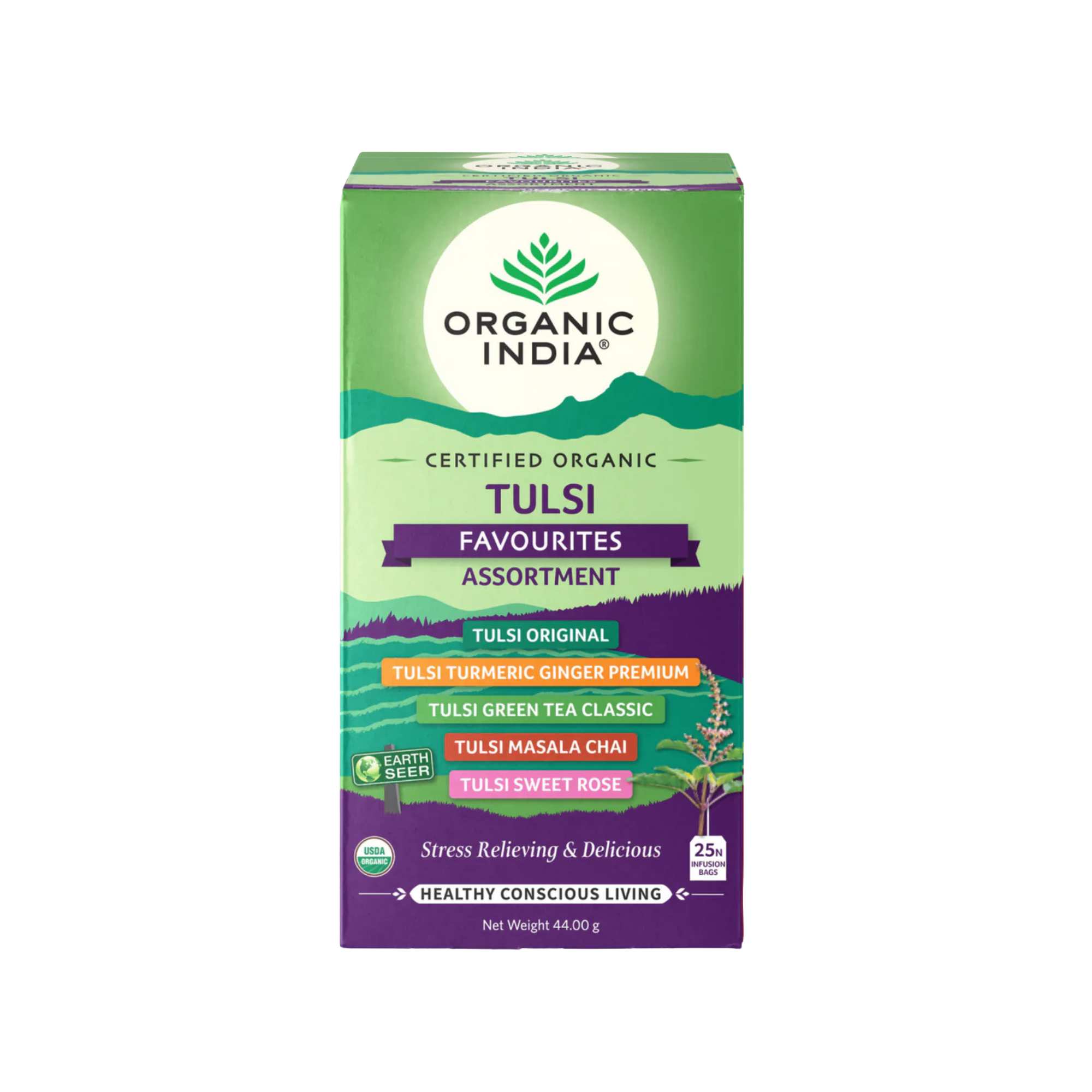 Tea Tulsi Favourites Assortment 25 teabags/5