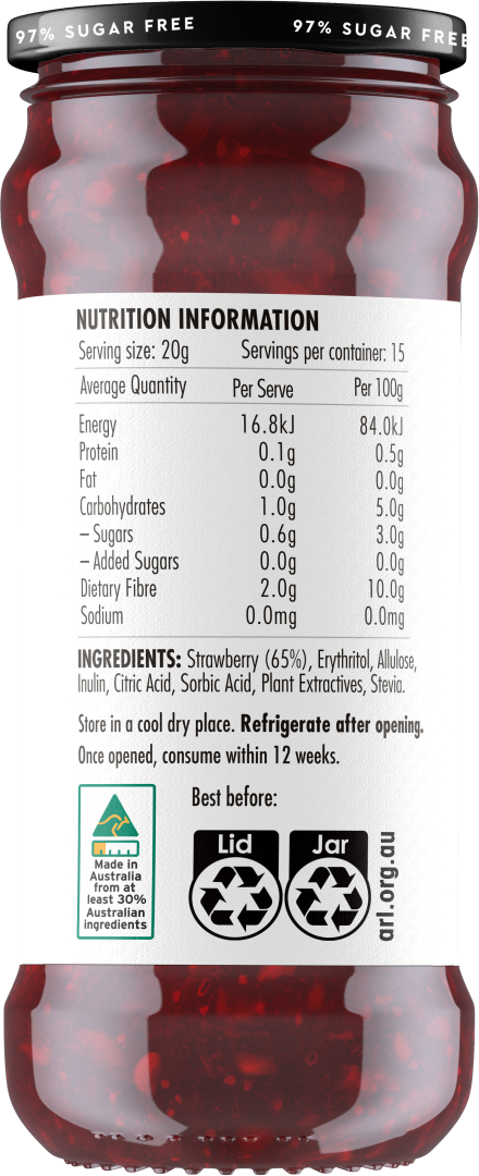 Strawberry Fruit Spread 300g /8 image 1
