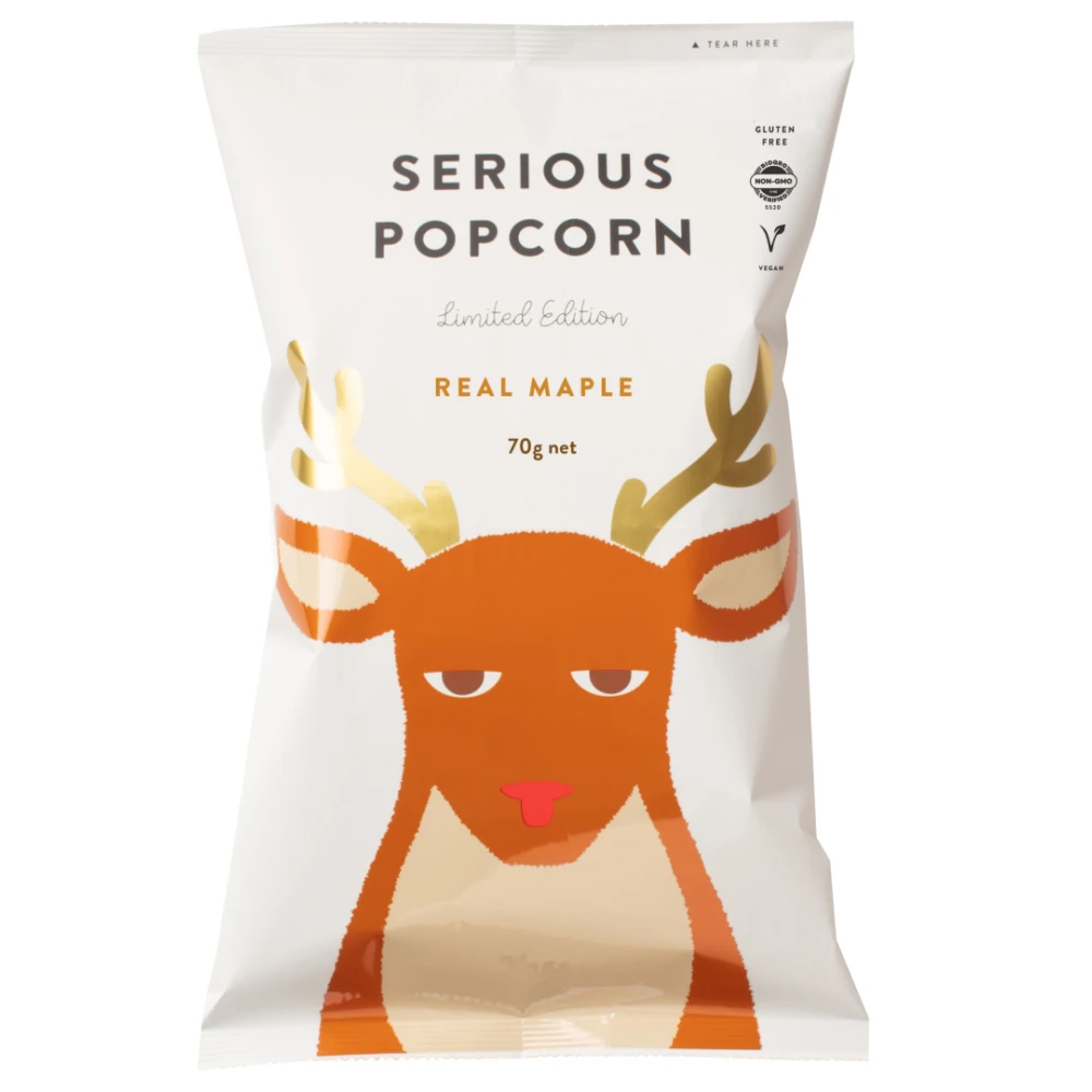 Serious Maple Popcorn 70g/12