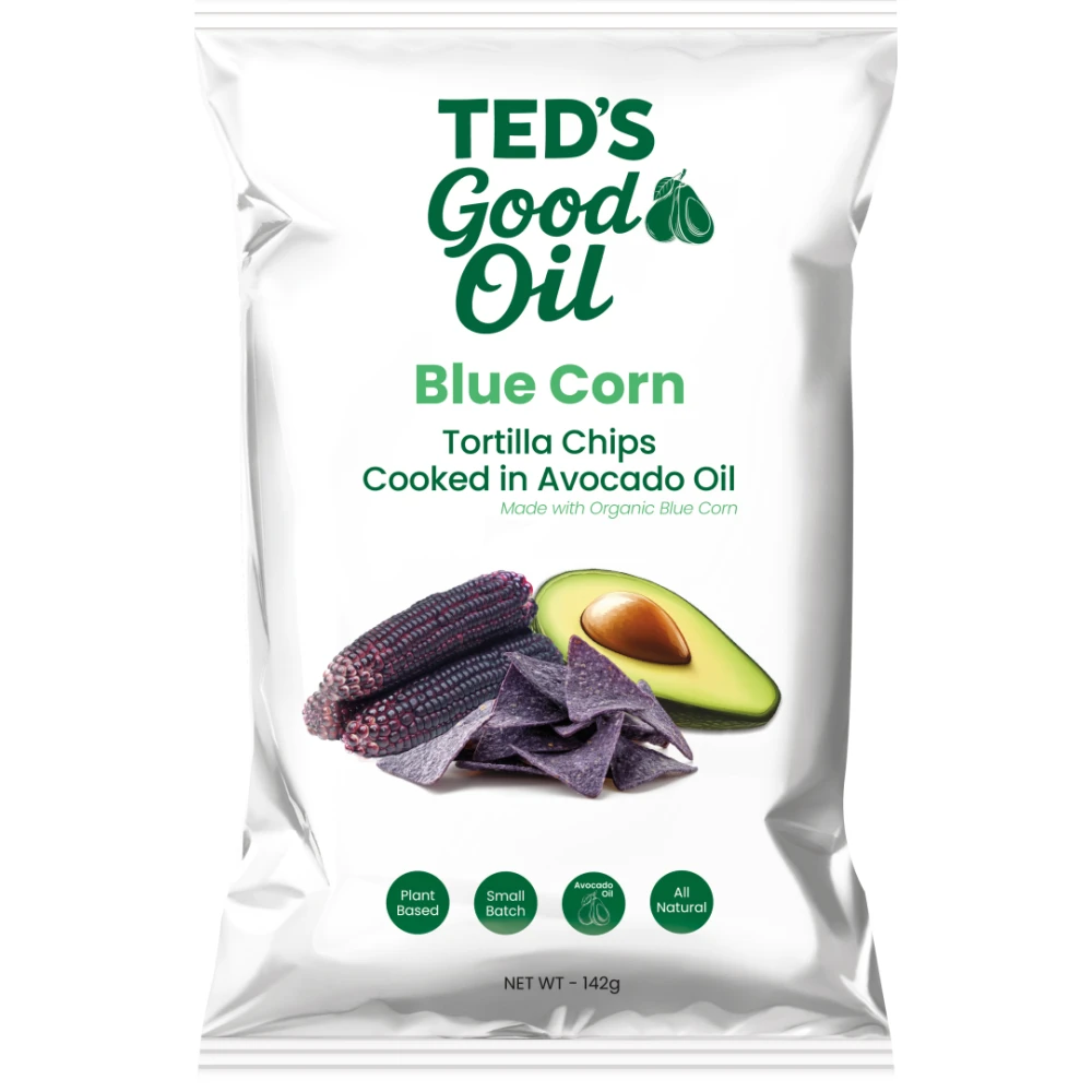 Ted's Tortilla Chips Blue Corn 142g/12