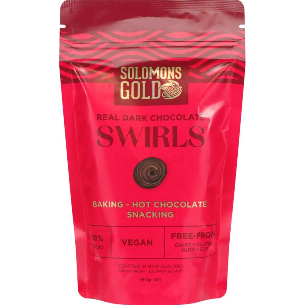 Solomons DarkChocSwirls 150g/8