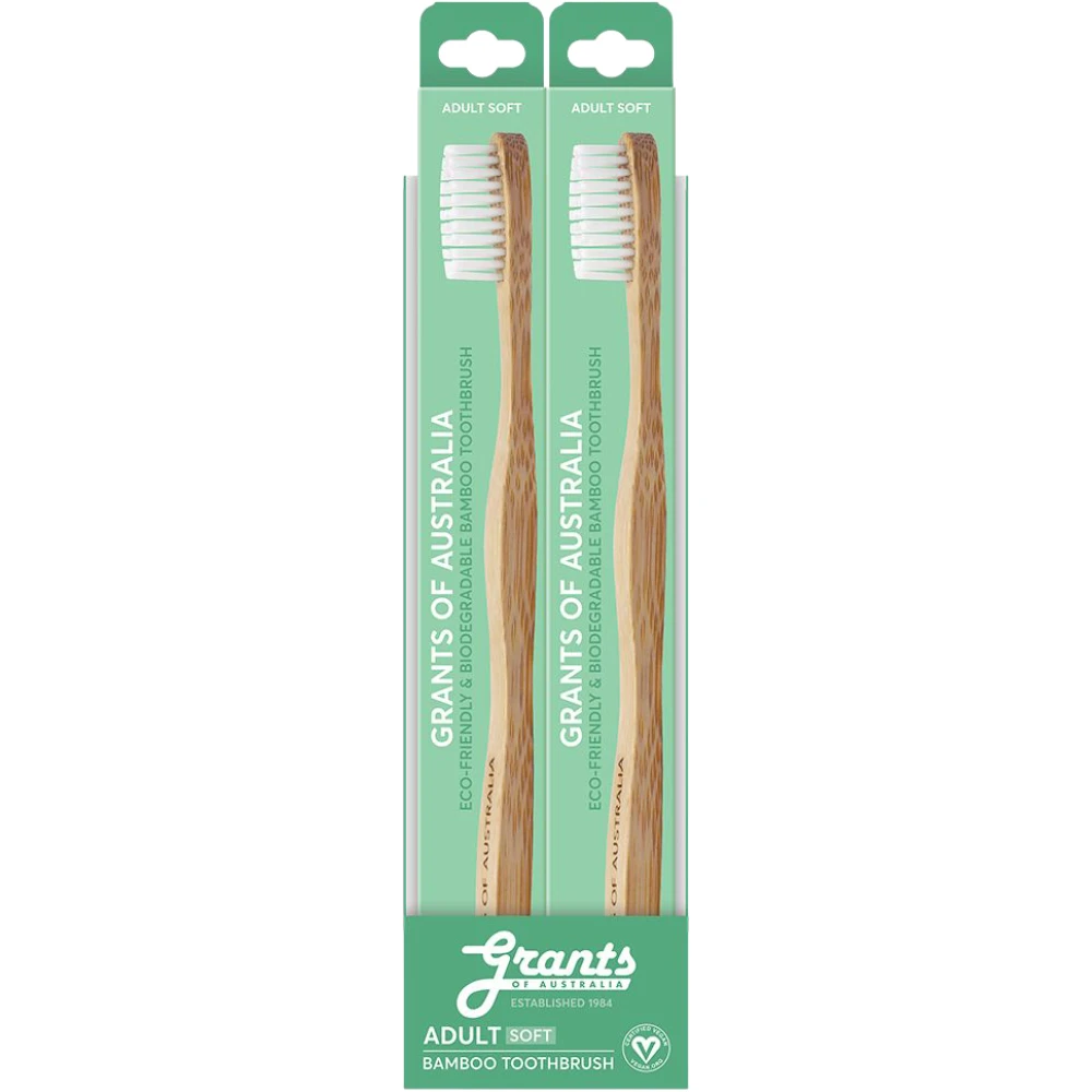 Adult Soft Bamboo Toothbrush 1 brush /12