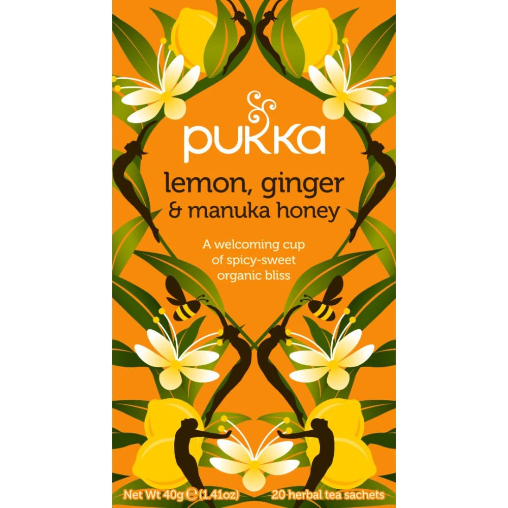 Lemon Ginger Manuka Honey 20xTeabags 20 bags p/u /4