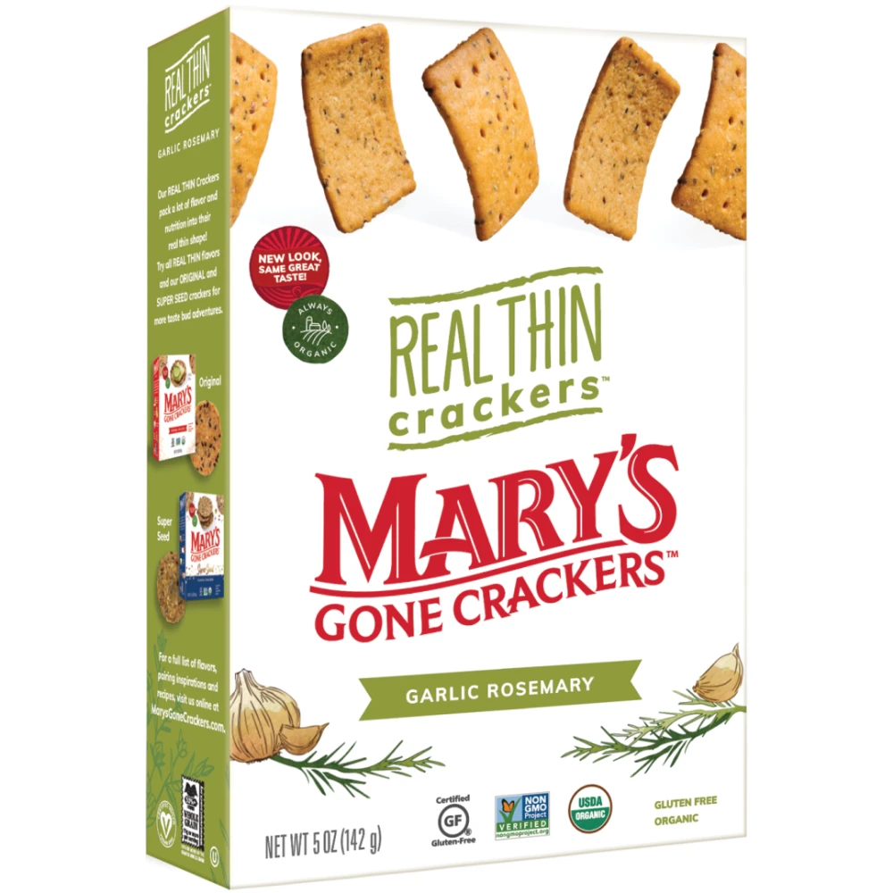 Garlic Rosemary Real Thin Crackers 142g /6